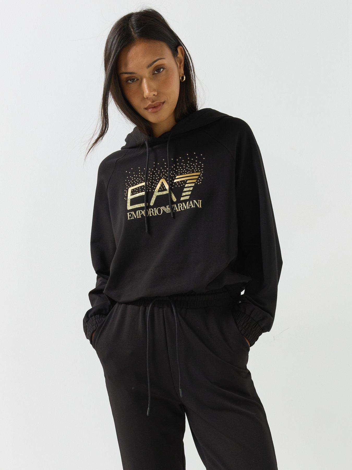 EA7 Emporio Armani Train Tracksuit with shiny studs