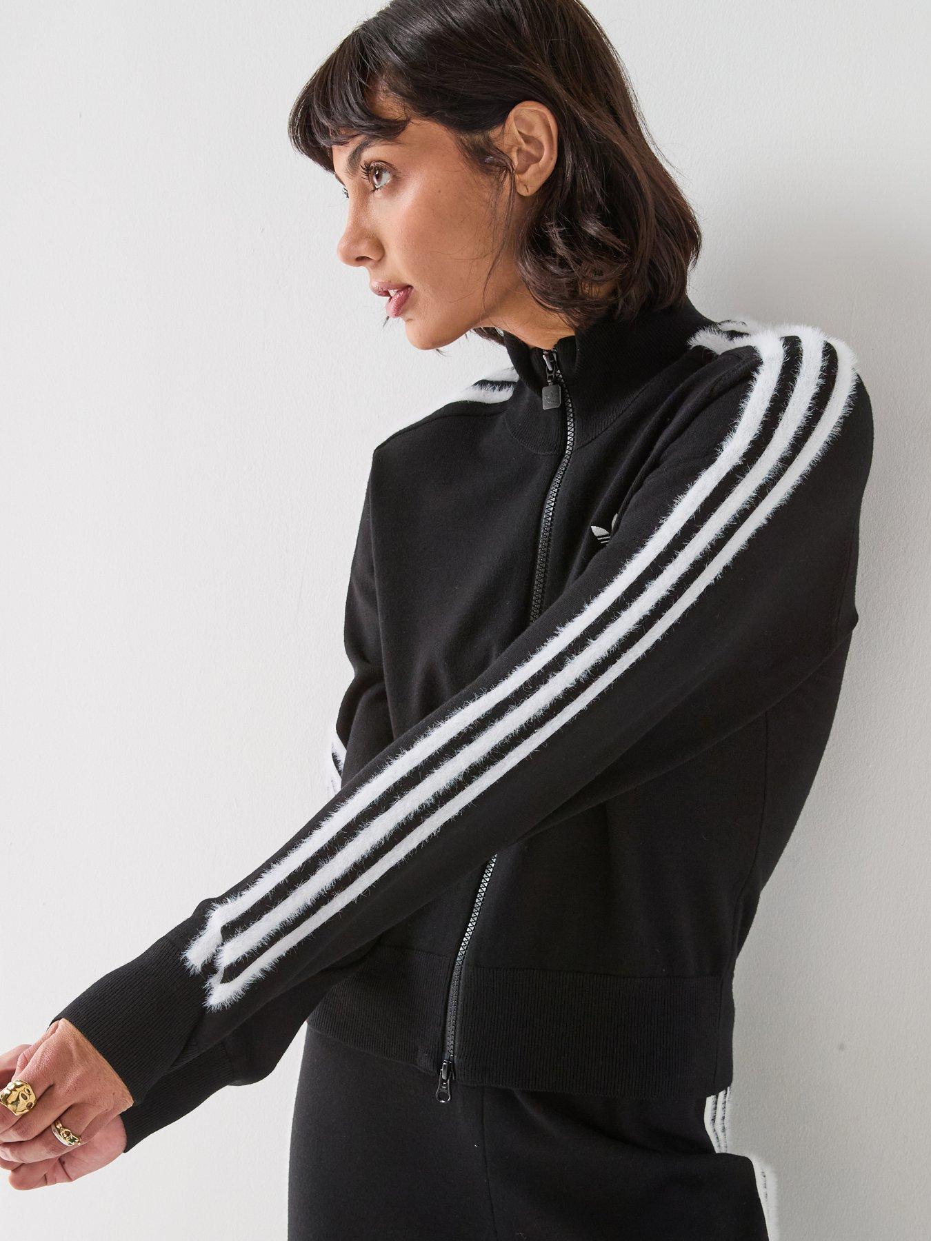 adidas Originals Womens Knit Firebird Track Top - Black