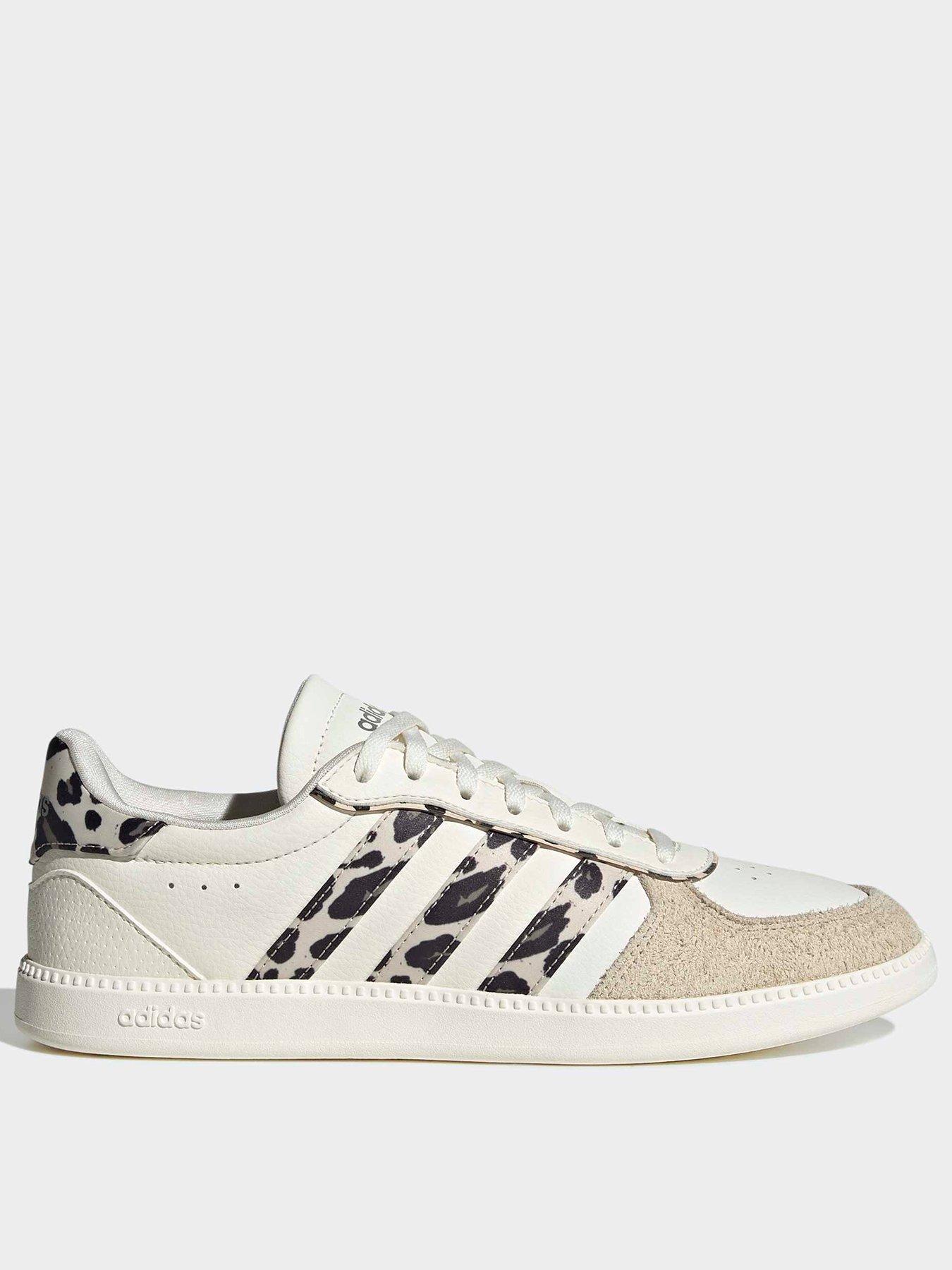 adidas Sportswear Womens Breaknet Sleek Animal Print Trainers - White