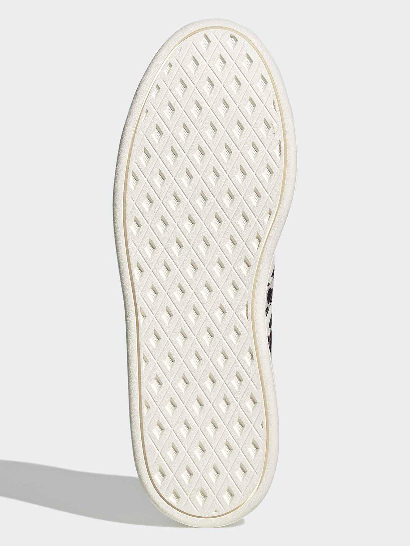 Image 5 of 7 of adidas Sportswear Womens Breaknet Sleek Animal Print Trainers - White