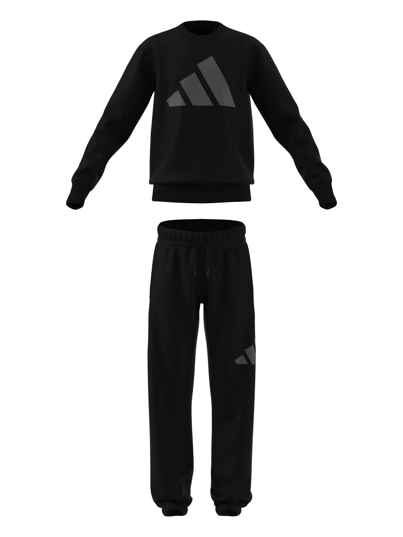 Adidas Sportswear Junior Boys Jogger Set - Black