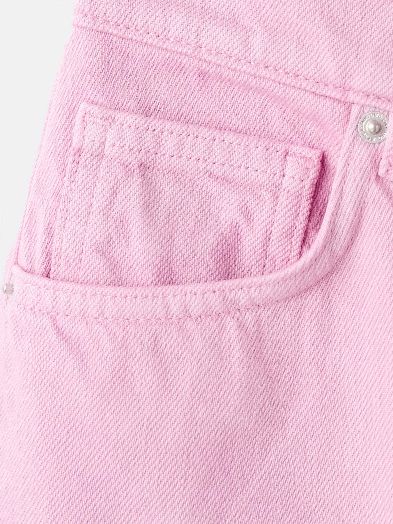 Image 5 of 6 of Mango Starring Hailey Bieber High-Waisted Mom-Fit Jeans - Lilac
