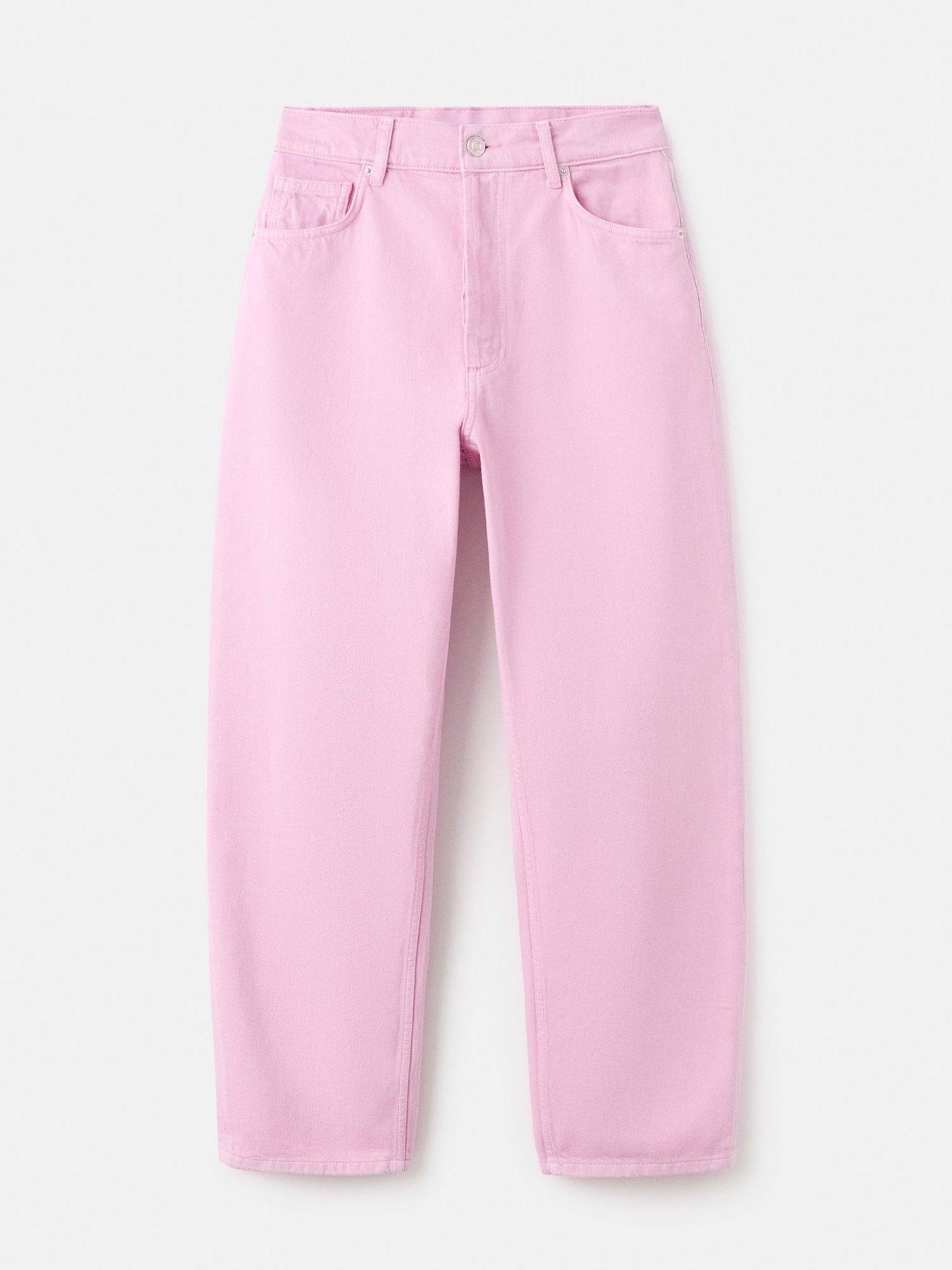 Image 6 of 6 of Mango Starring Hailey Bieber High-Waisted Mom-Fit Jeans - Lilac