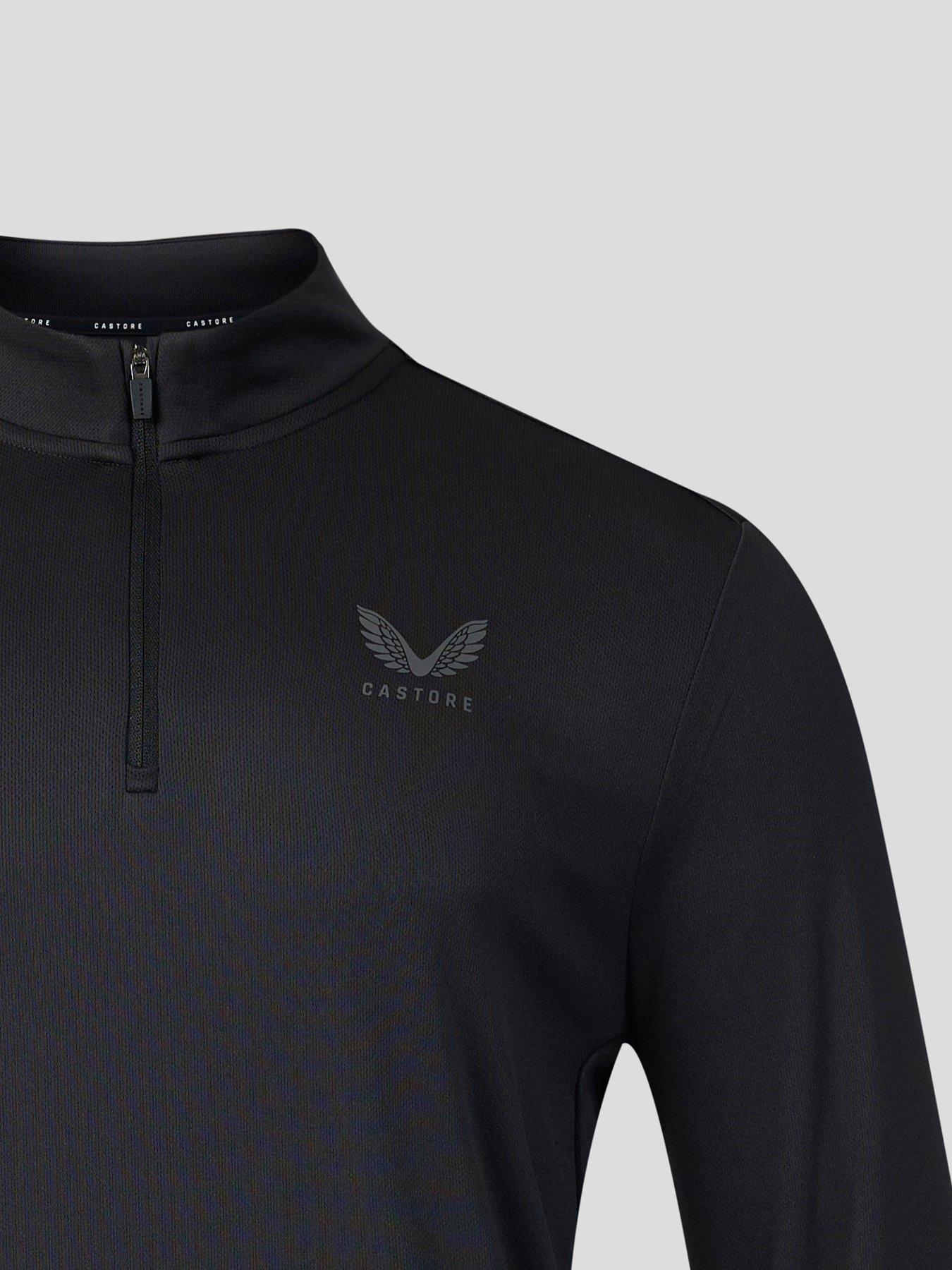 Image 3 of 4 of Castore Mens Training 1/4 Zip Long Sleeve Top - Black