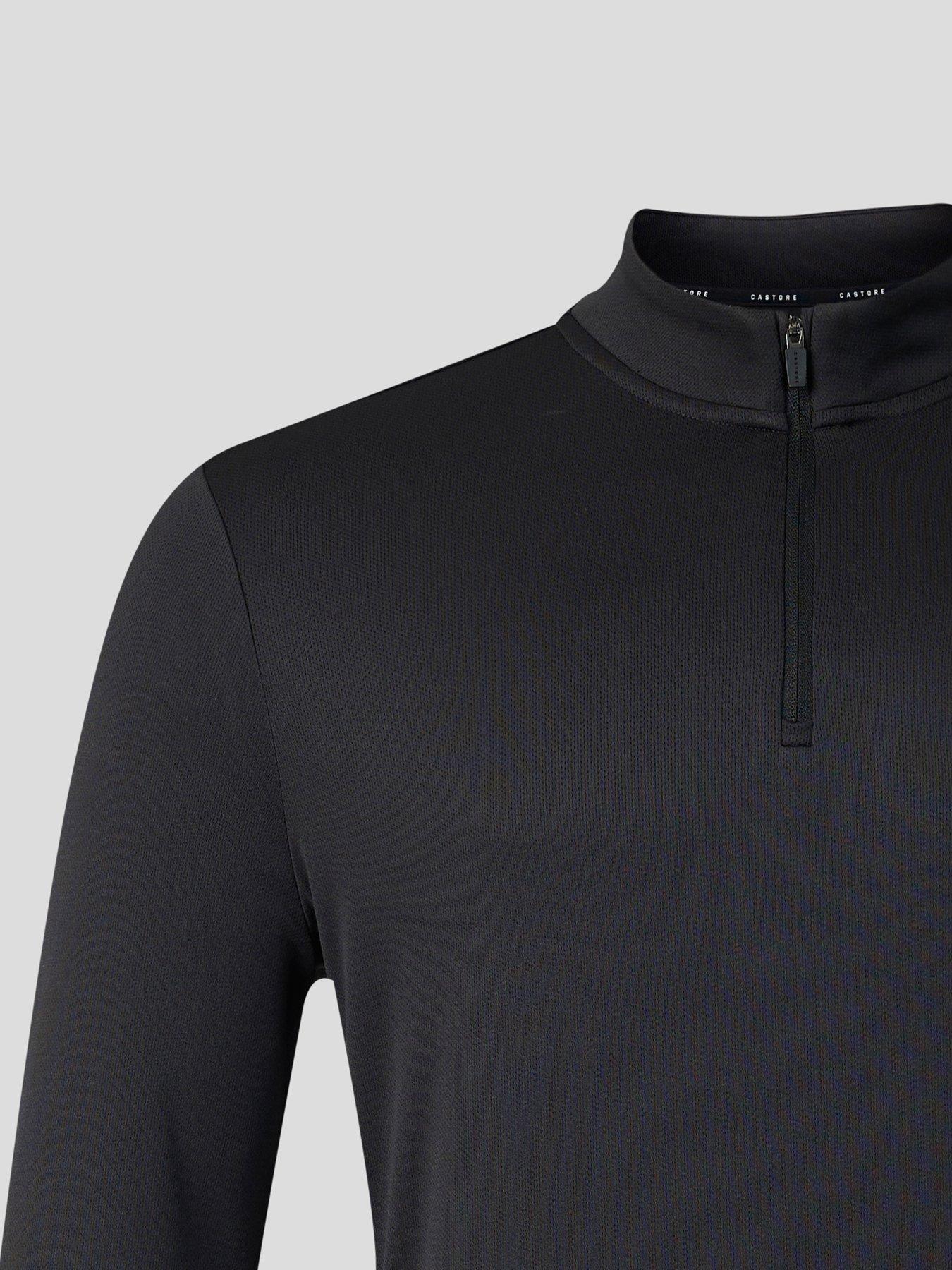 Image 4 of 4 of Castore Mens Training 1/4 Zip Long Sleeve Top - Black