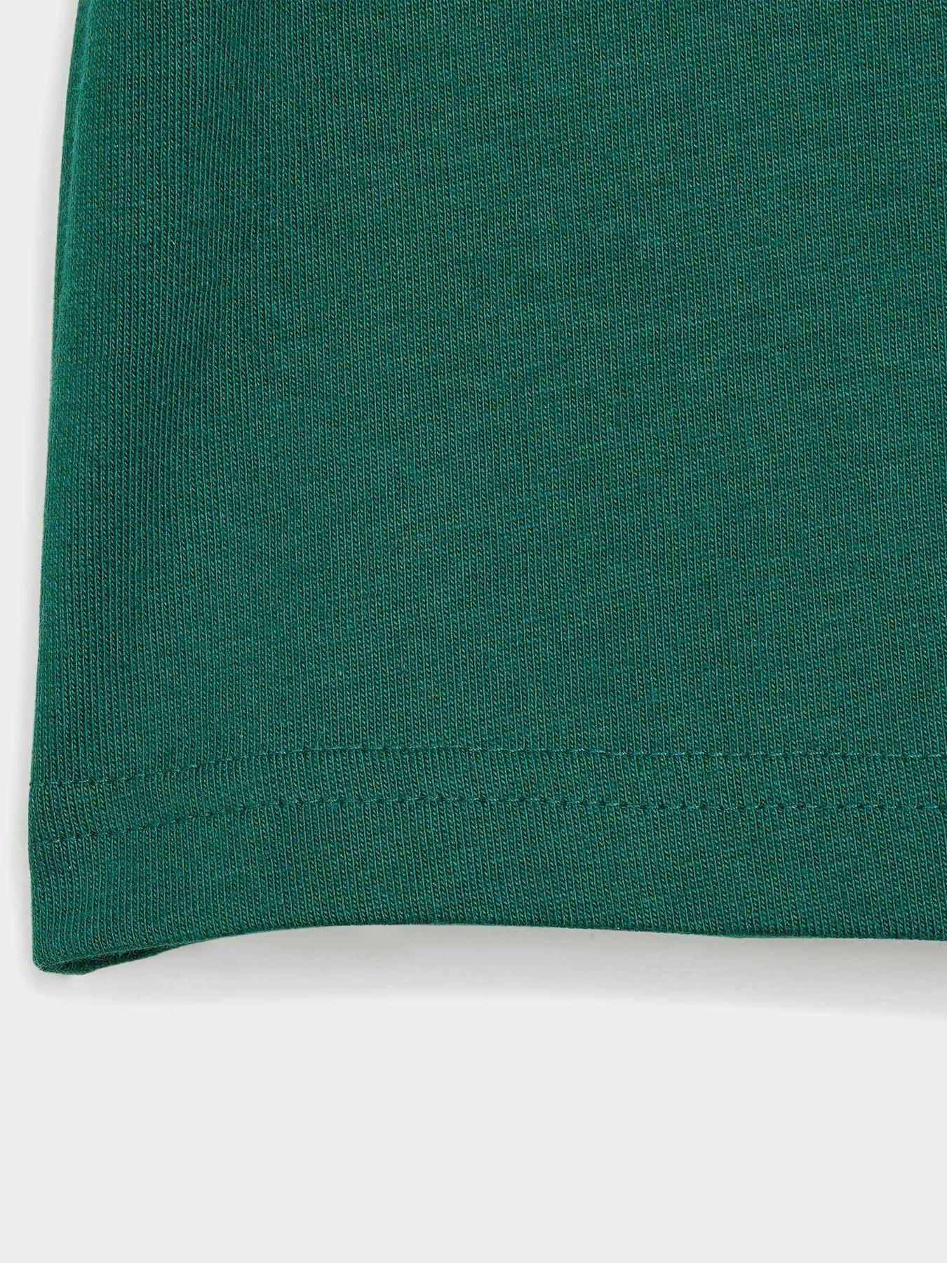 Image 5 of 6 of adidas Originals Infant 3 Stripe T-Shirt and Shorts Set - Green