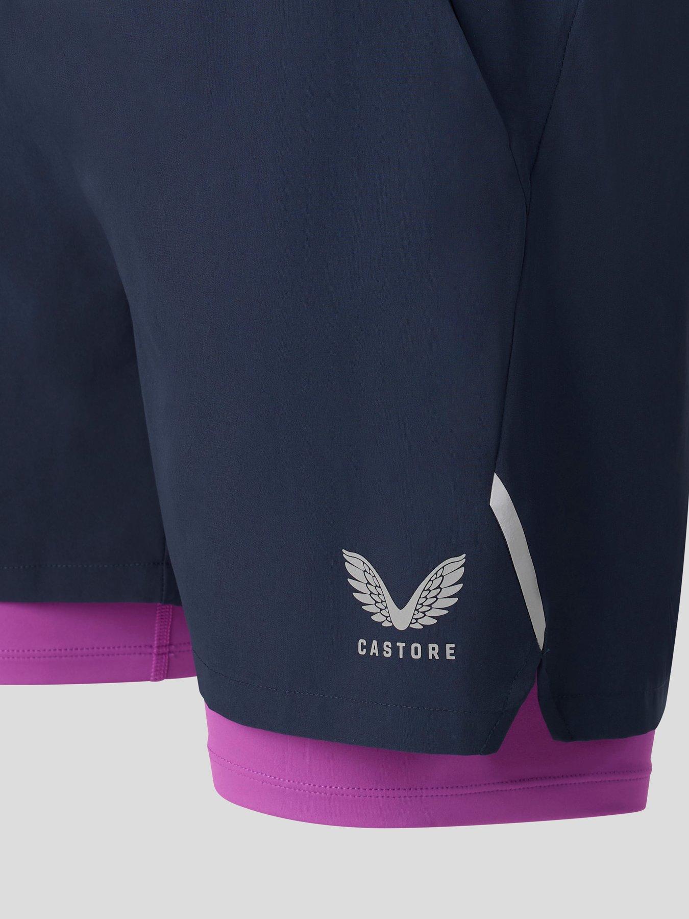 Image 3 of 3 of Castore Mens Training 2-In-1 Woven Short - Navy