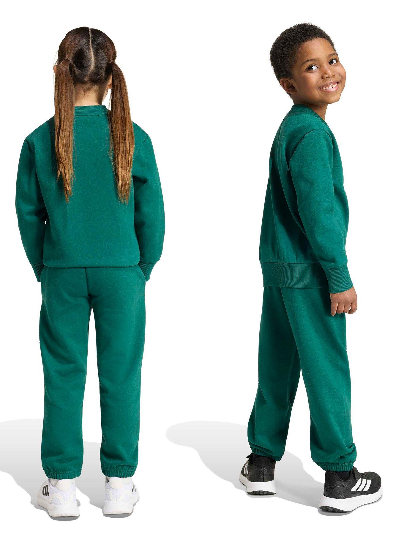 Image 2 of 5 of adidas Sportswear Kids Fleece Jogger Set - Green