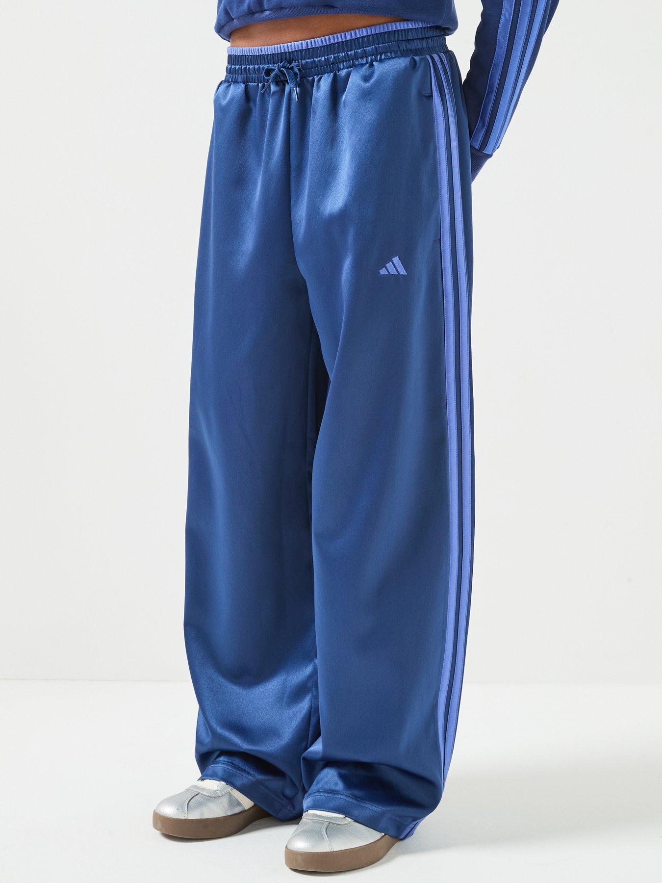adidas Sportswear Junior Satin Wide Leg Pant - Blue