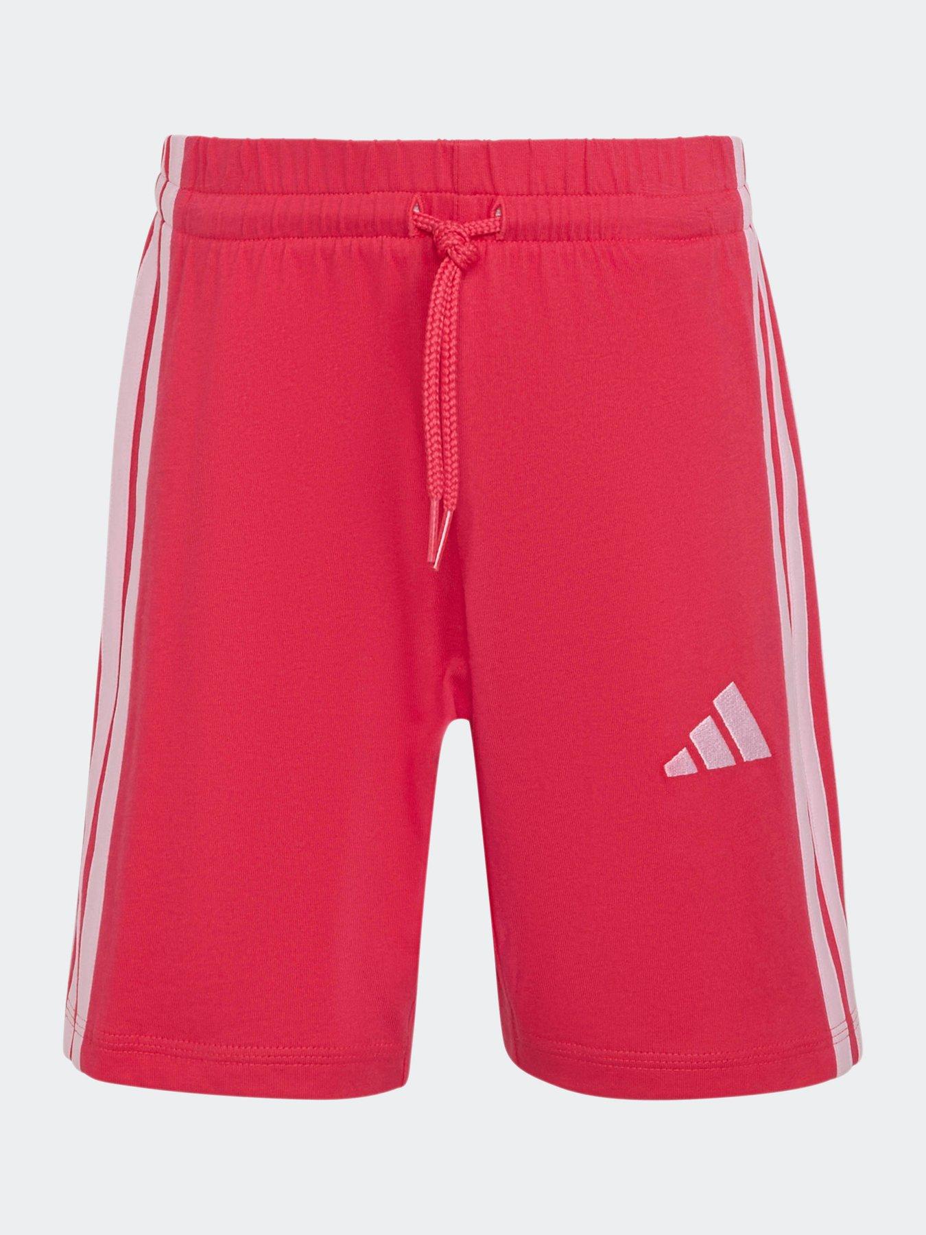 Image 7 of 7 of adidas Sportswear Girls 3 Stripe T-shirt Set - Pink