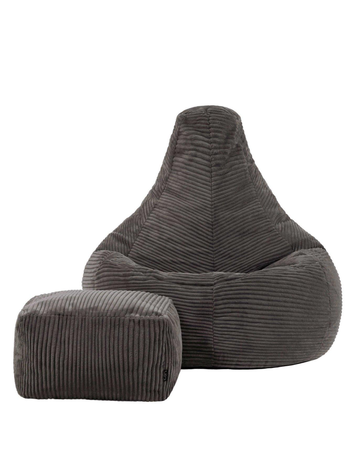 Image 4 of 6 of Icon Beanbags Dalton Cord Recliner Bean Bag and Pouffe