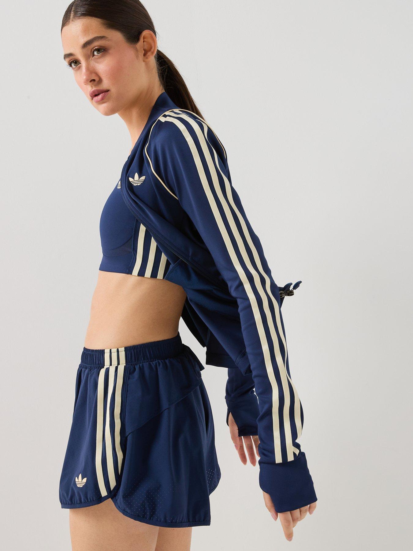 Image 6 of 6 of adidas Originals Womens Sports Training Shorts- Navy