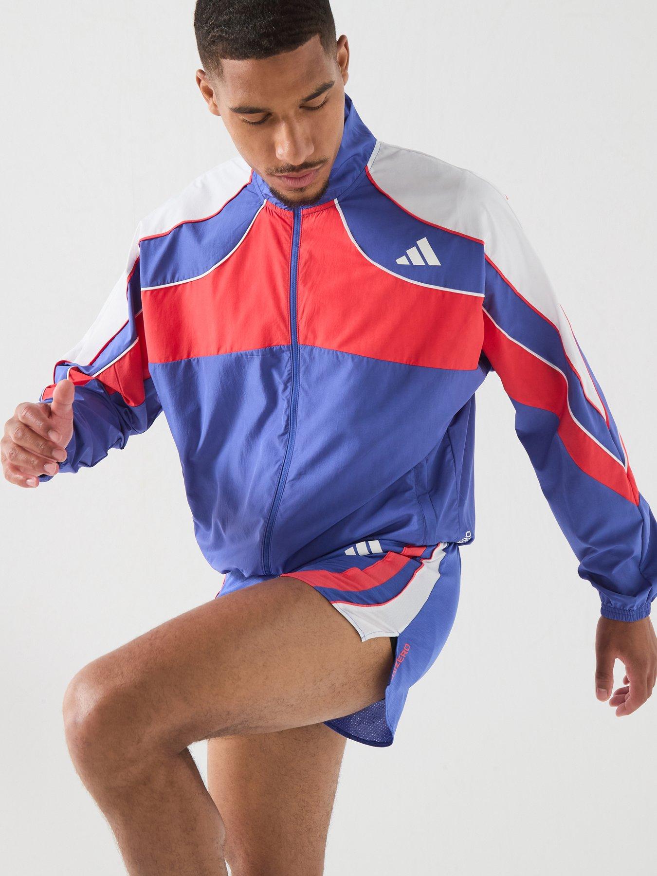 adidas Mens Running Adizero Jacket - Navy