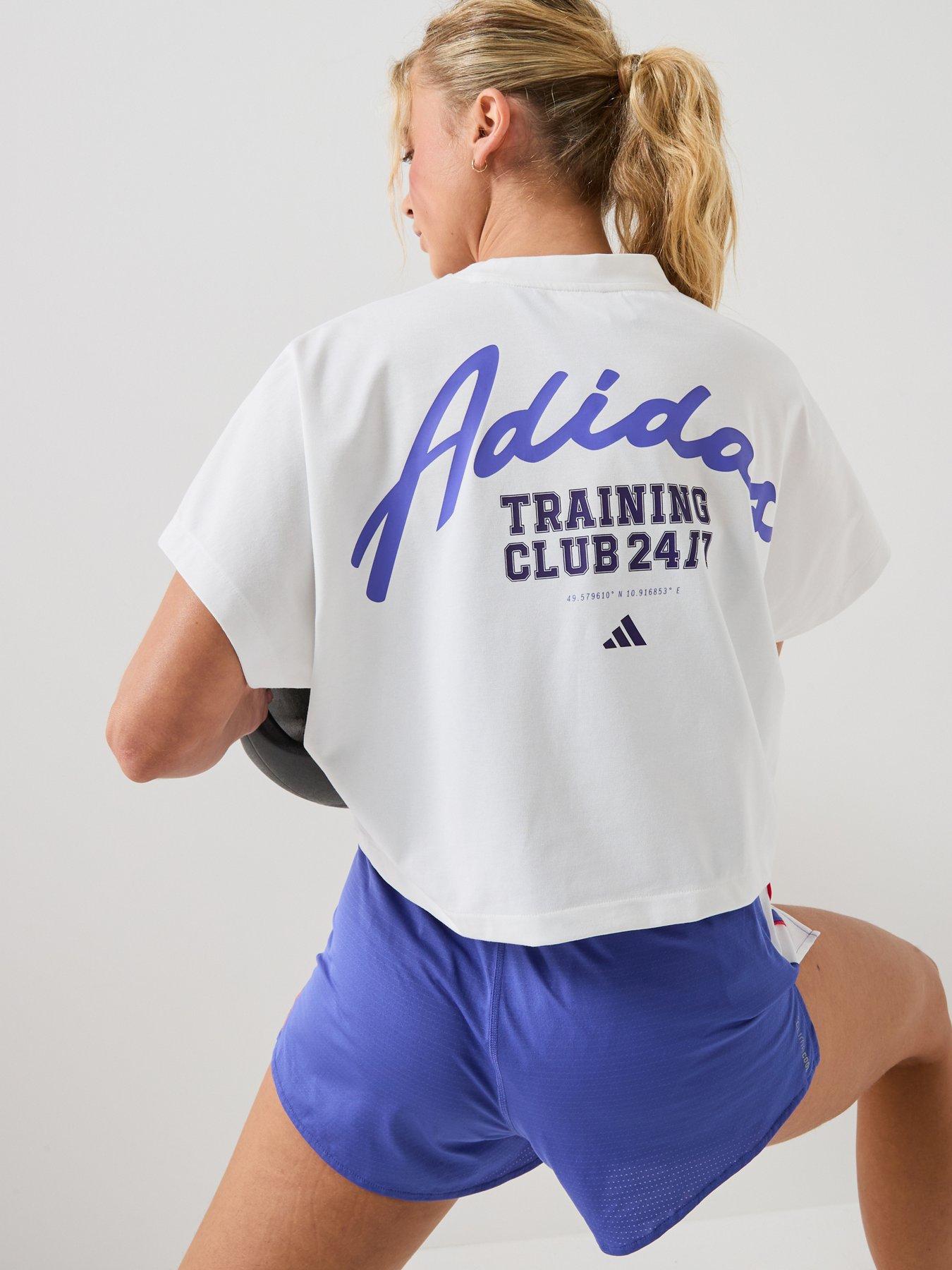Image 1 of 5 of adidas Womens Training Power T-Shirt - White