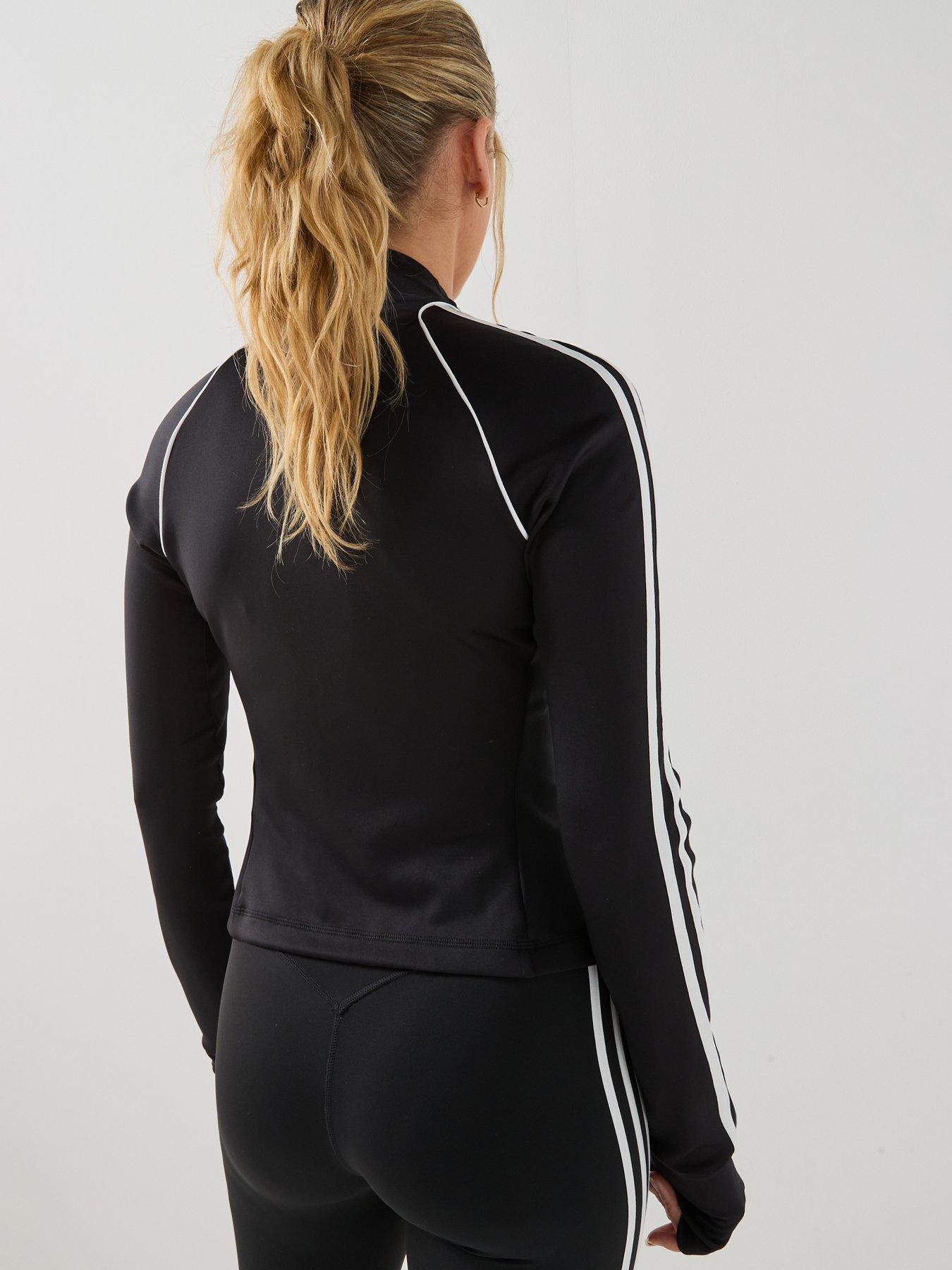 Image 2 of 6 of adidas Originals Womens Sports Training Long Sleeve Zip Jacket- Navy