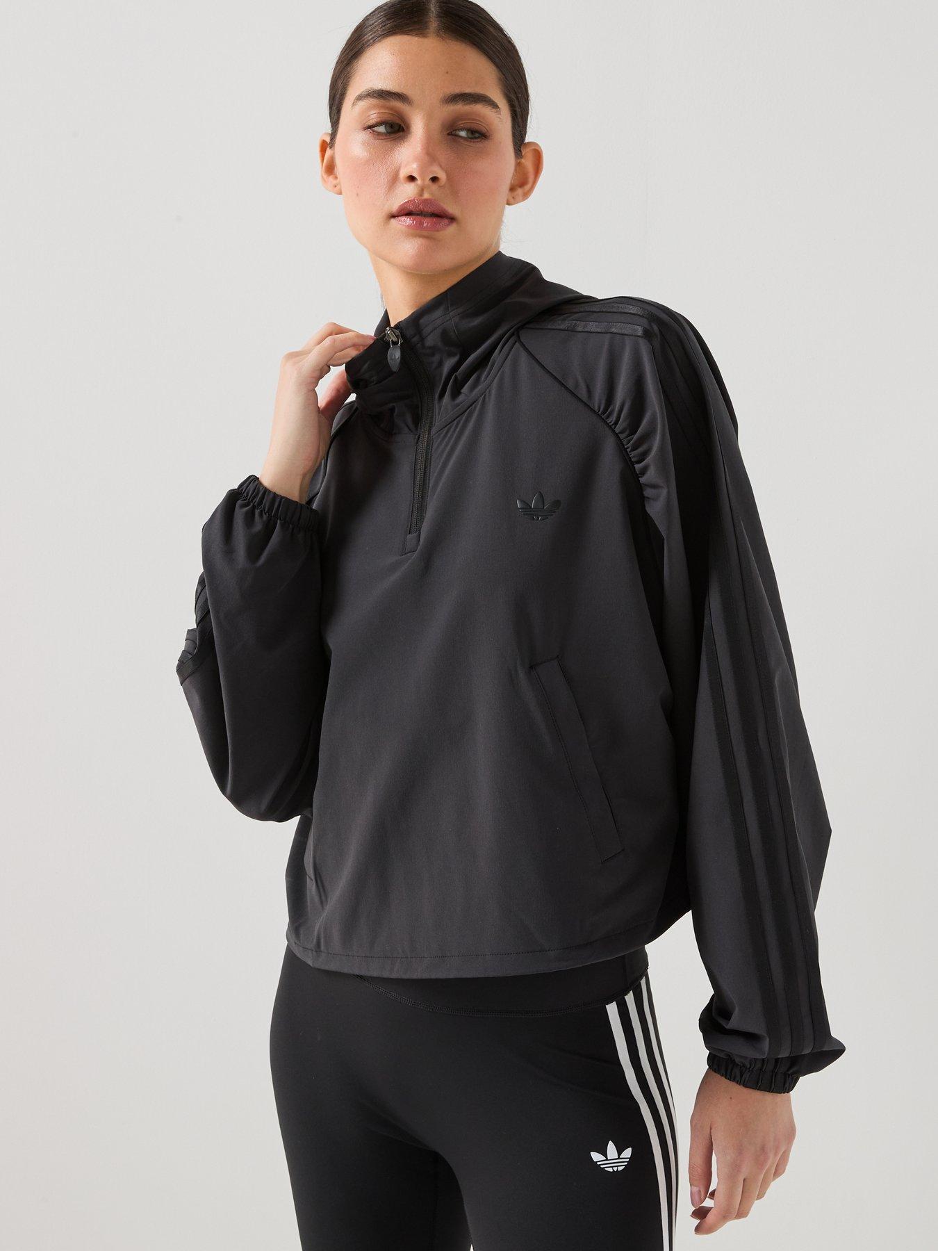 Image 6 of 6 of adidas Originals Sport Women's Quarter Zip Training Jacket- Black