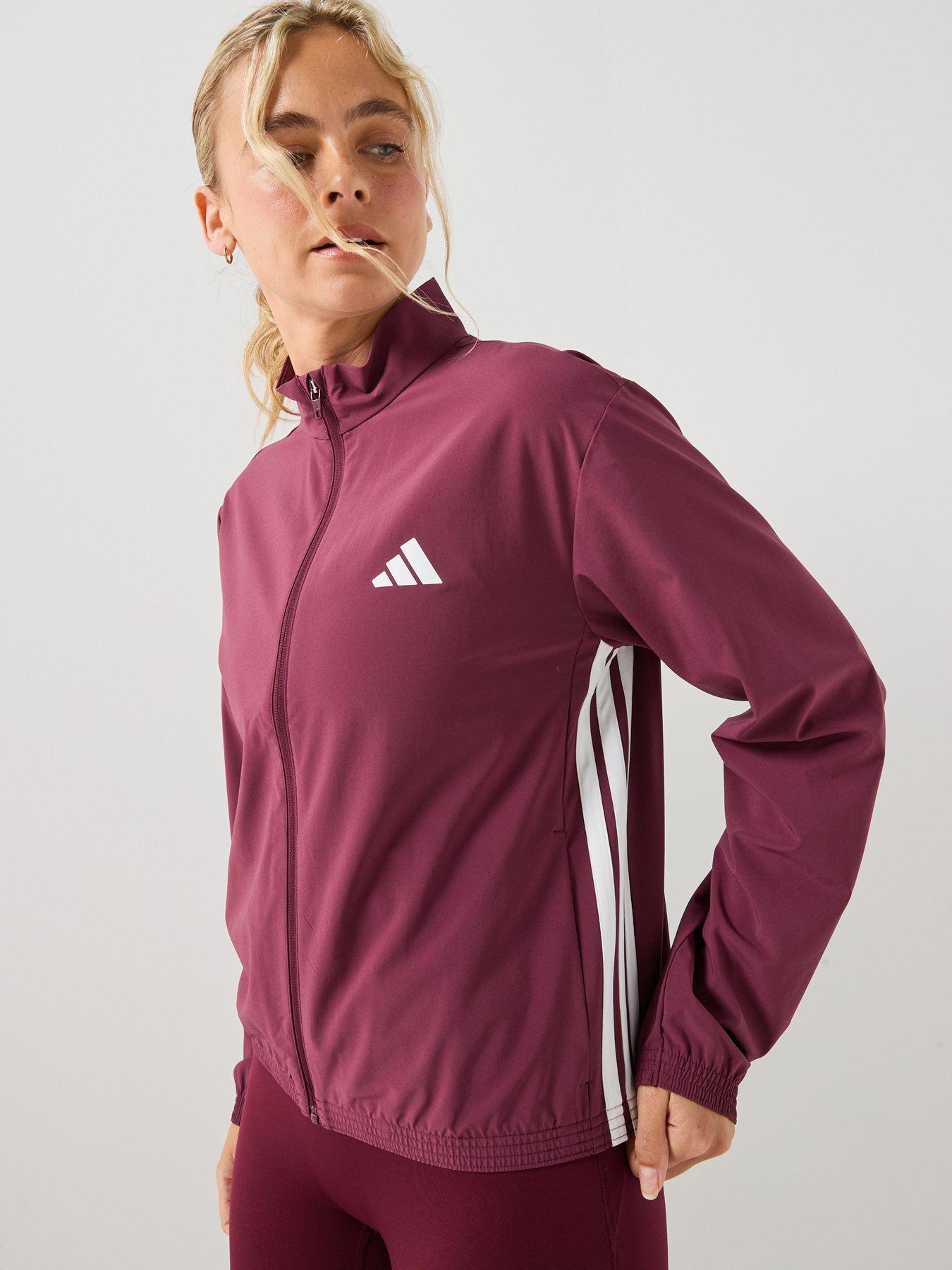 adidas Womens Training Workout Essentials Track Top - Red