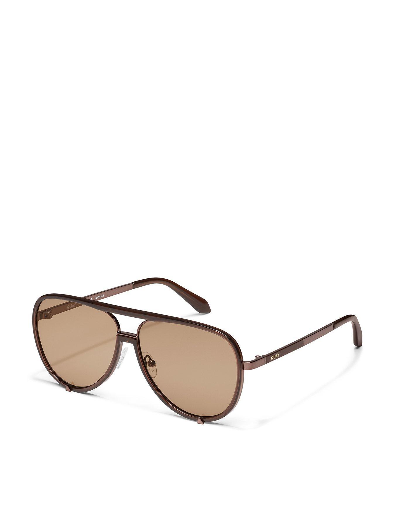 QUAY AUSTRALIA High Profile Aviator Sunglasses