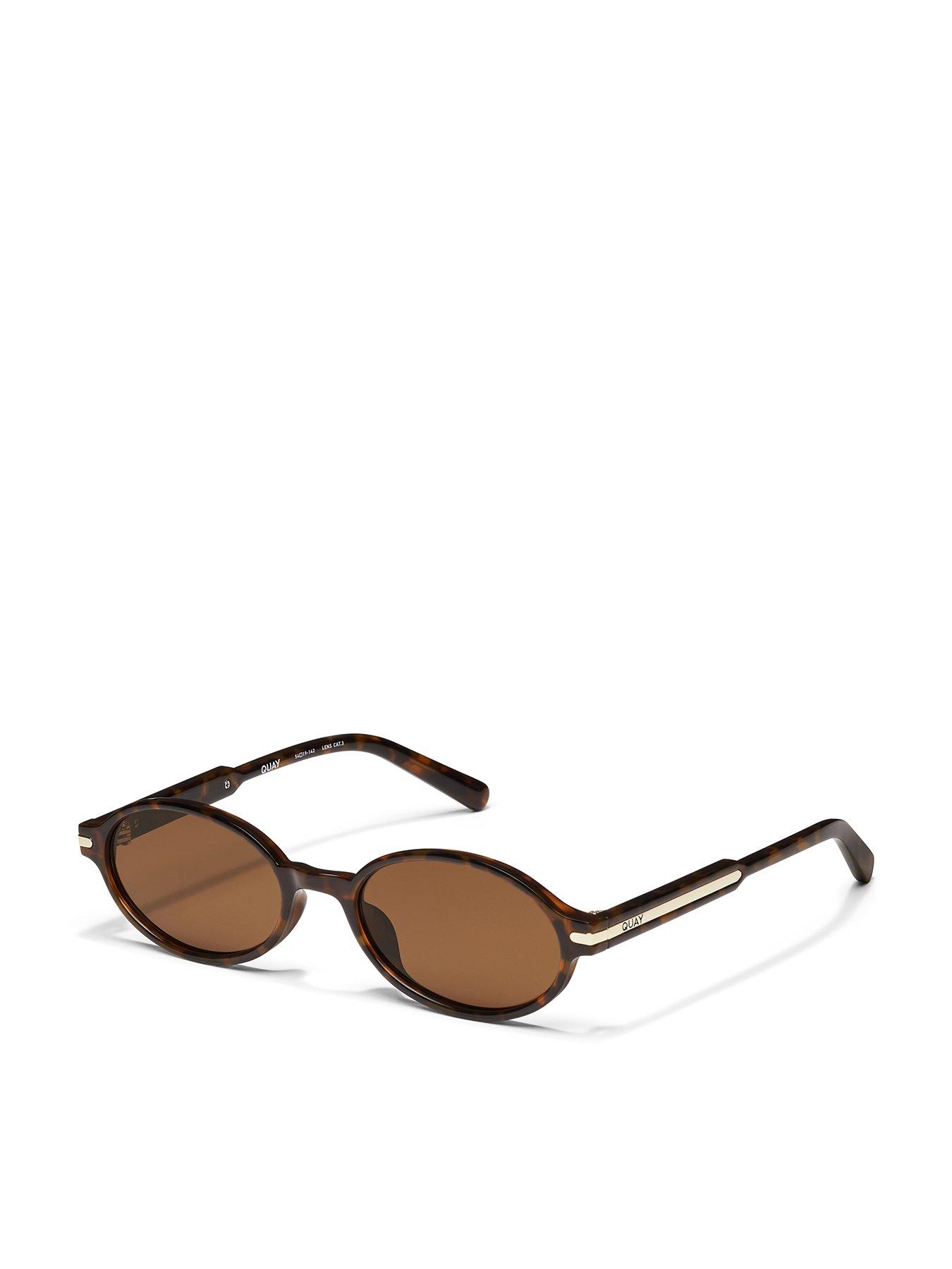 QUAY AUSTRALIA Nevermind 90s Inspired Oval Sunglasses