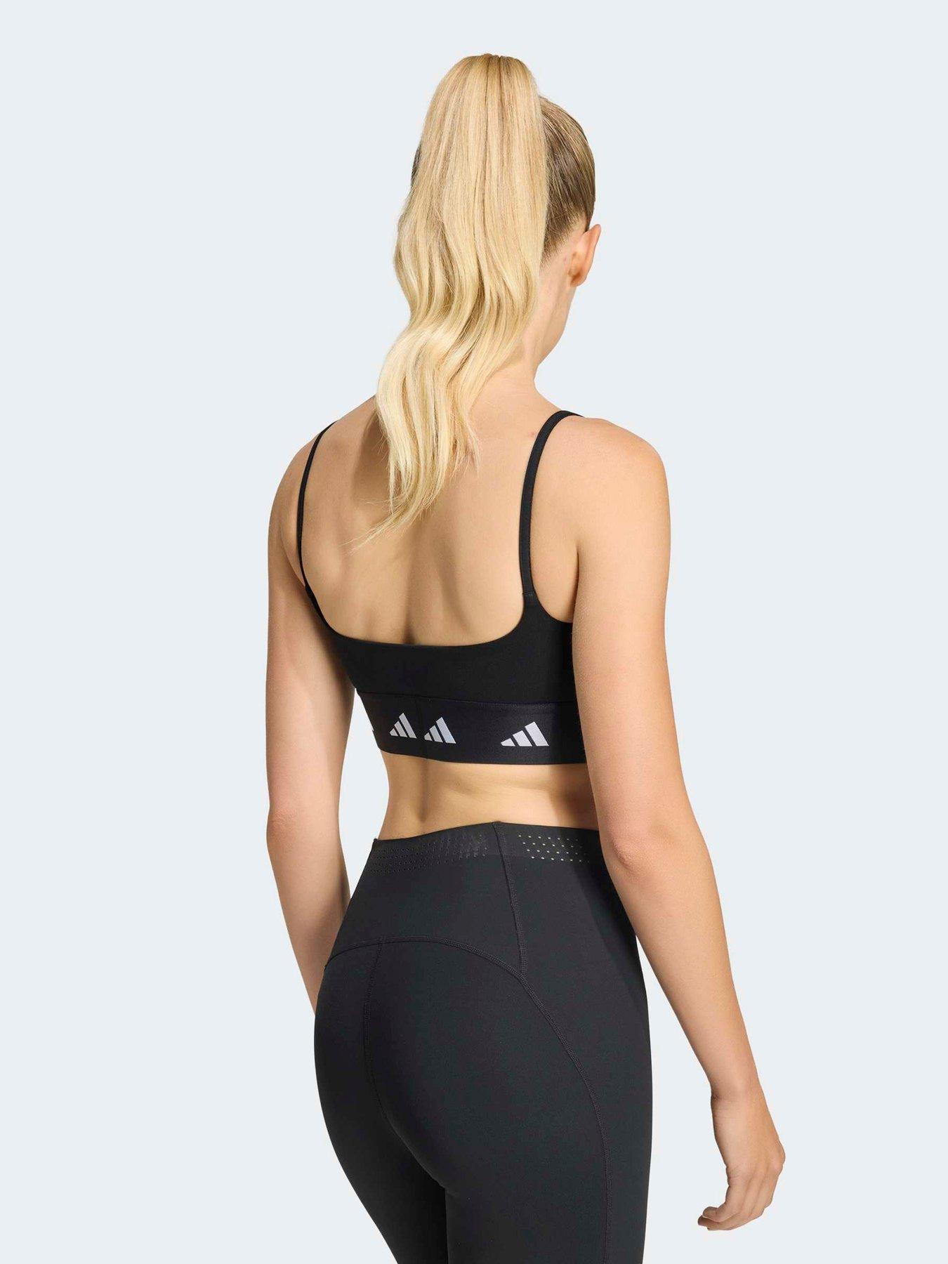 Image 2 of 5 of adidas Workout Essentials Light Support Sports Bra - Black