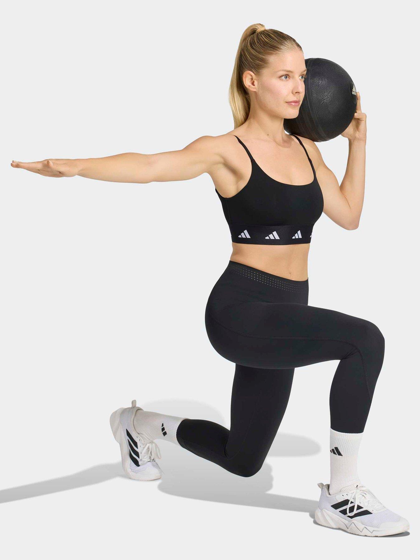 Image 3 of 5 of adidas Workout Essentials Light Support Sports Bra - Black