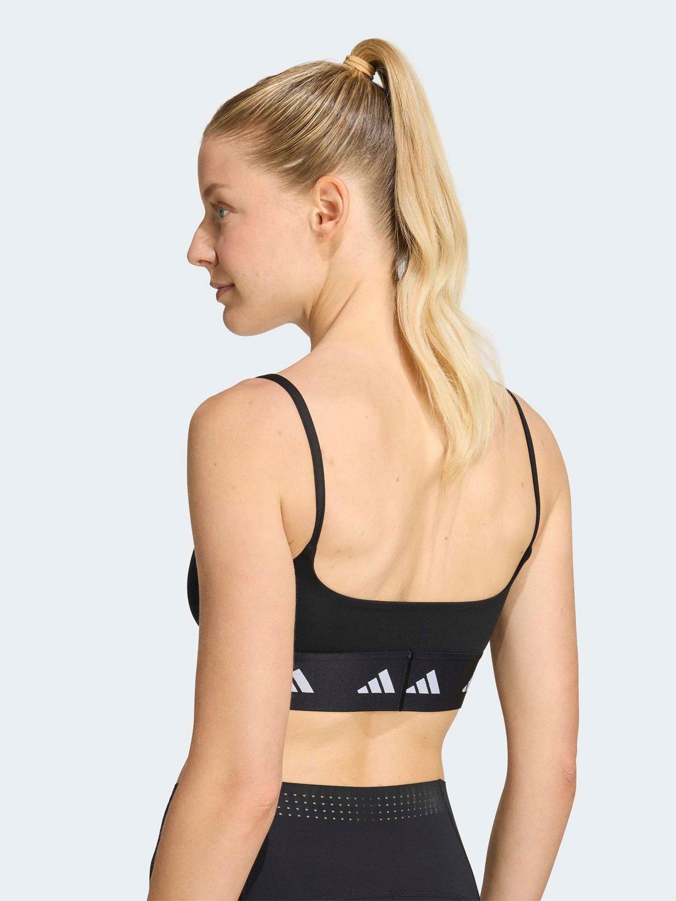 Image 4 of 5 of adidas Workout Essentials Light Support Sports Bra - Black