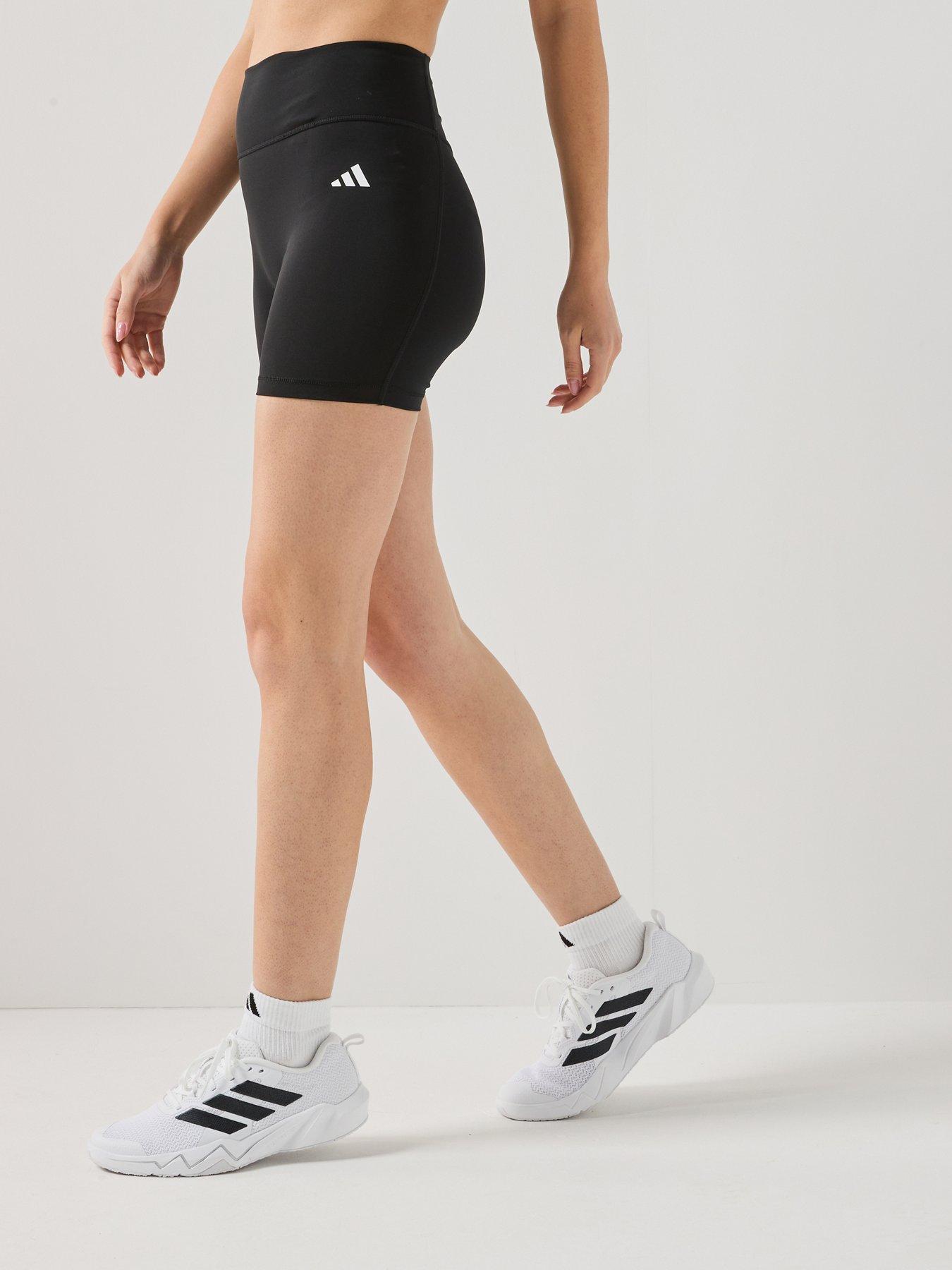 adidas Womens Training Optime Workout Essentials Shorts - Black