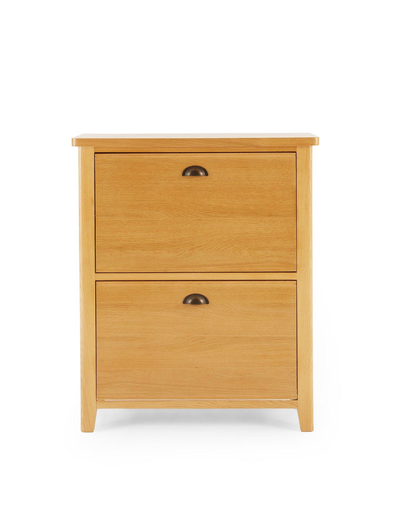 Image 3 of 7 of The Very Collection Ashwin Shoe Storage - contains Solid Wood&nbsp;- Rustic Oak