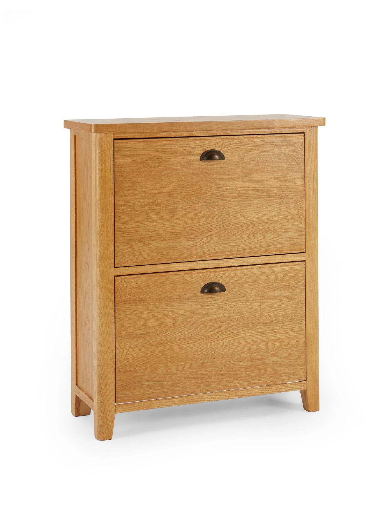 Image 4 of 7 of The Very Collection Ashwin Shoe Storage - contains Solid Wood&nbsp;- Rustic Oak