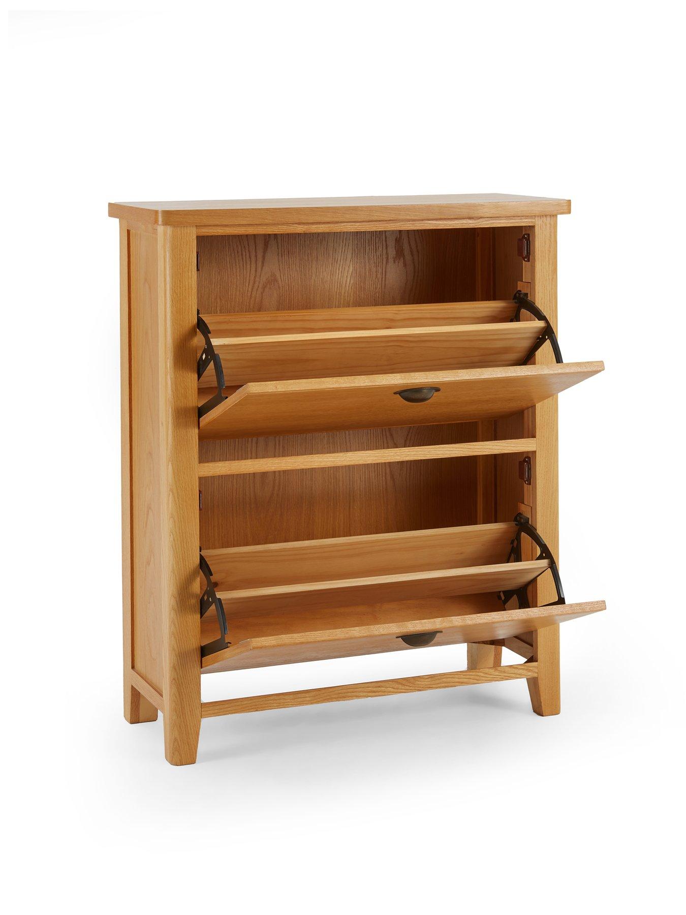 Image 5 of 7 of The Very Collection Ashwin Shoe Storage - contains Solid Wood&nbsp;- Rustic Oak