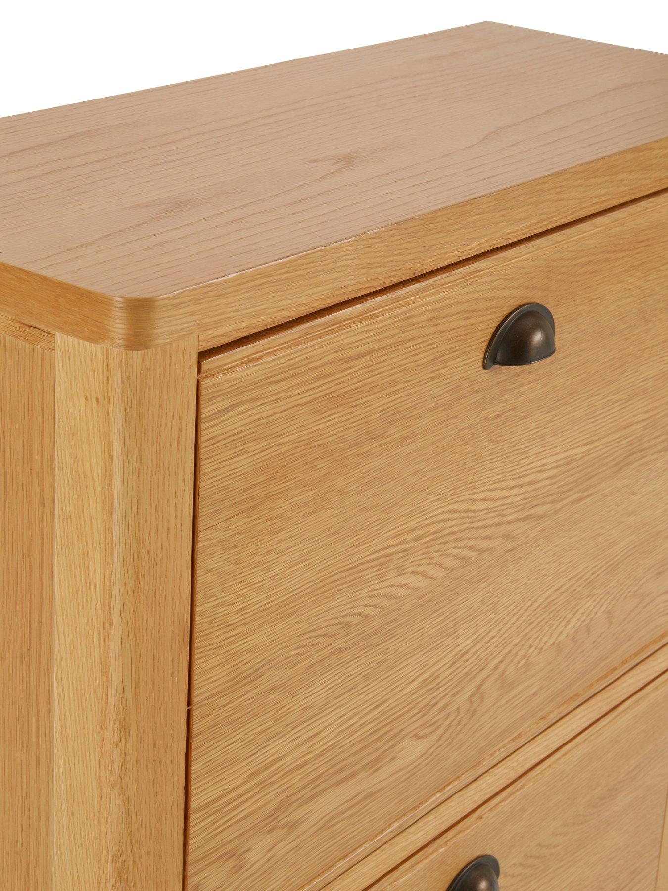 Image 7 of 7 of The Very Collection Ashwin Shoe Storage - contains Solid Wood&nbsp;- Rustic Oak