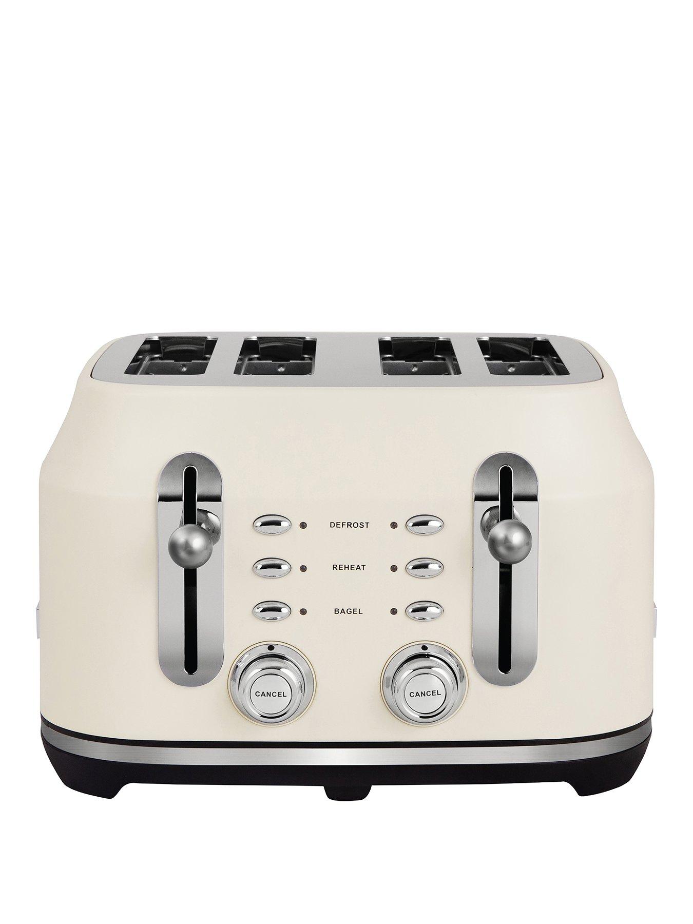 Rangemaster Rangemaster RMCL4S304CM Classic Toaster in Matt Pale Cream