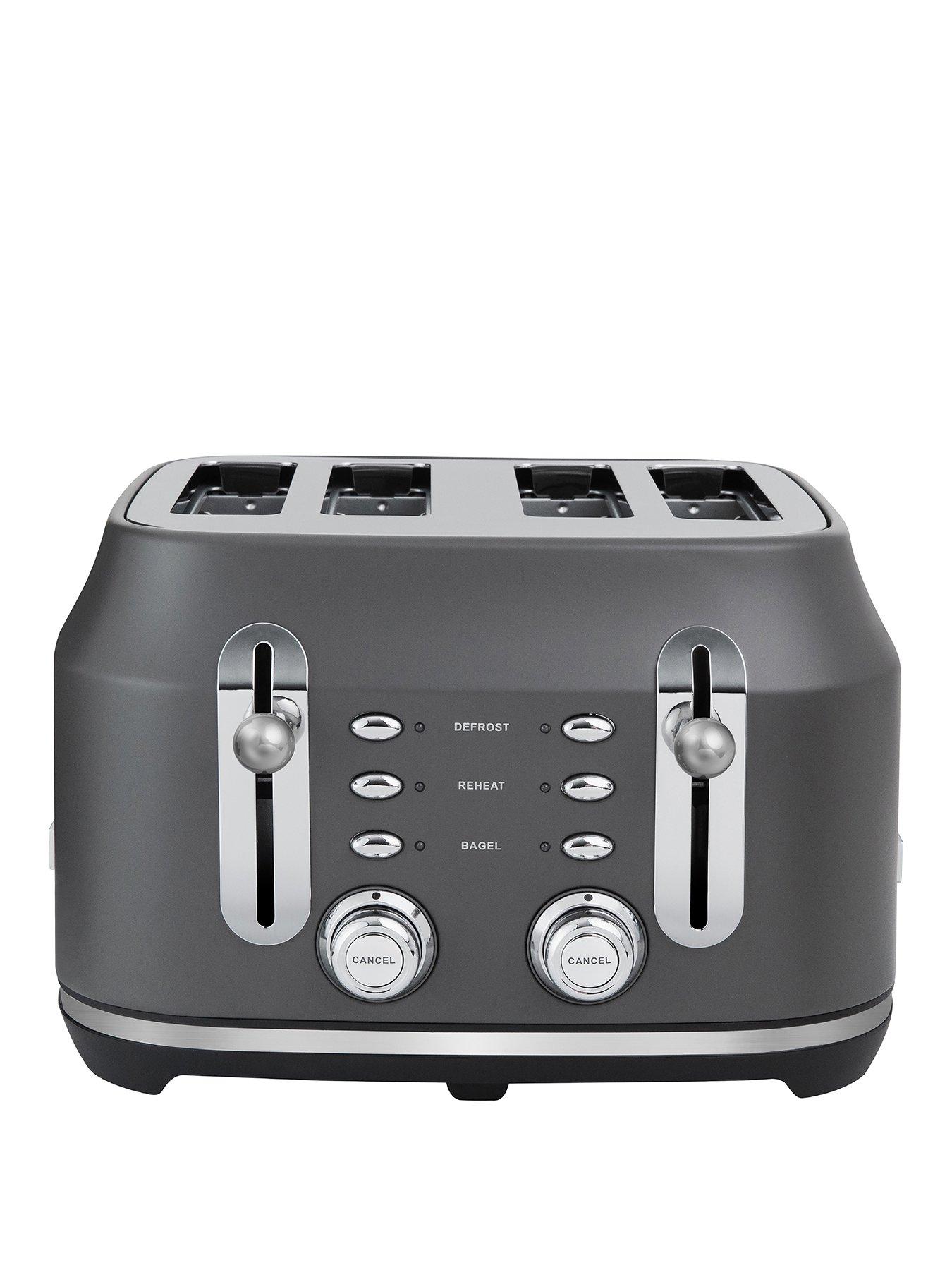 Rangemaster Rangemaster RMCL4S304GY Classic Toaster in Matt Grey