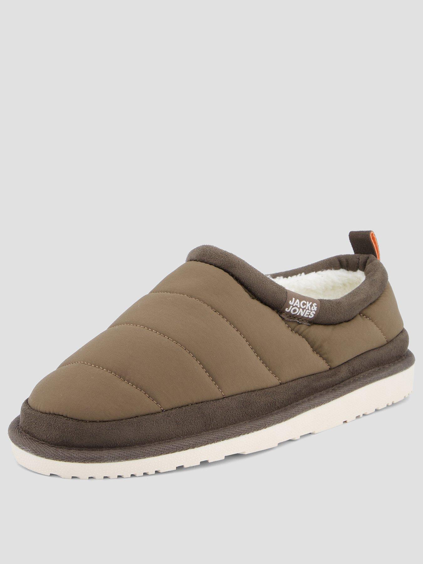 Image 2 of 7 of Jack & Jones Mens Padded Mule Slippers - Dark Olive