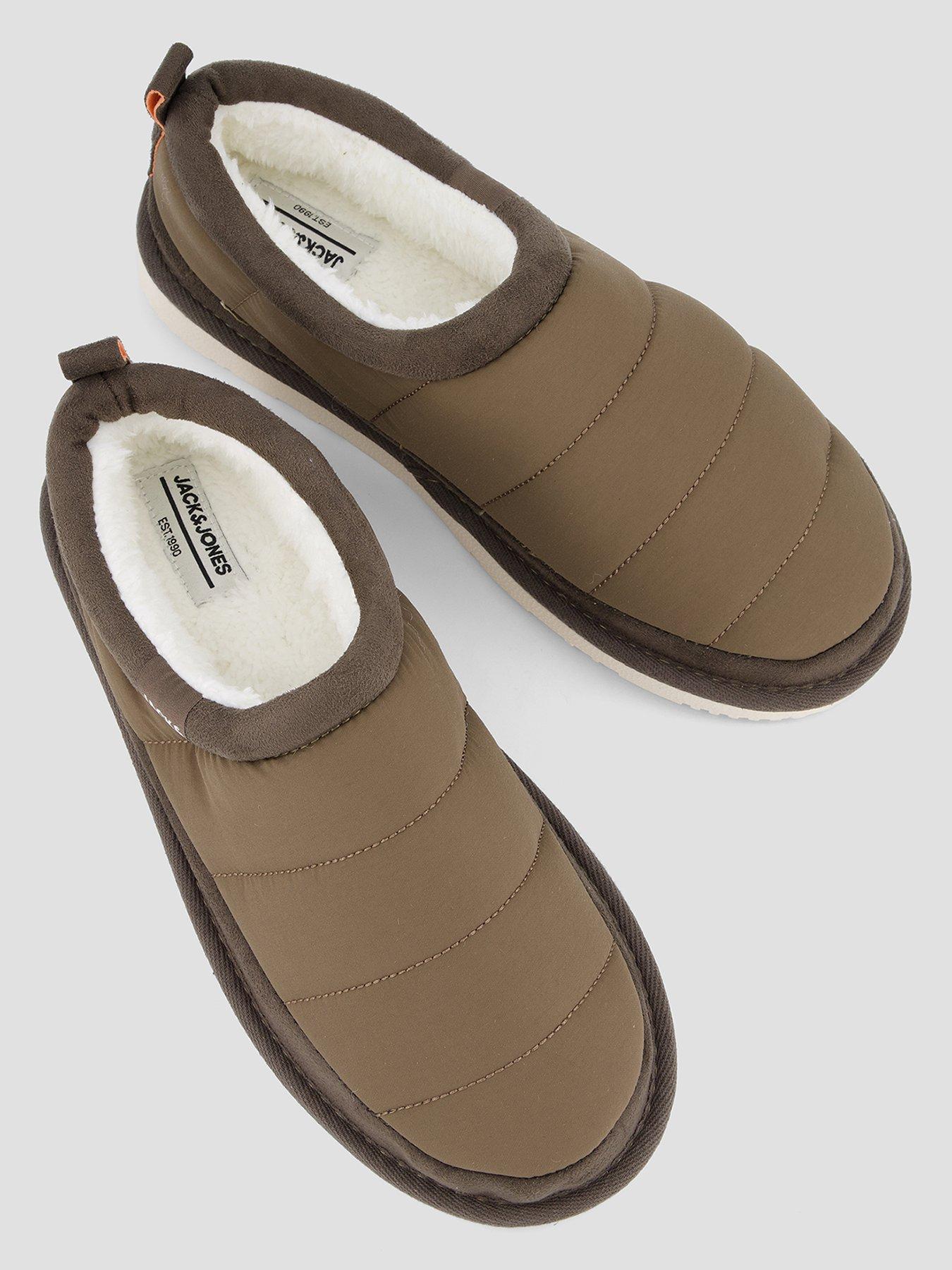 Image 3 of 7 of Jack & Jones Mens Padded Mule Slippers - Dark Olive