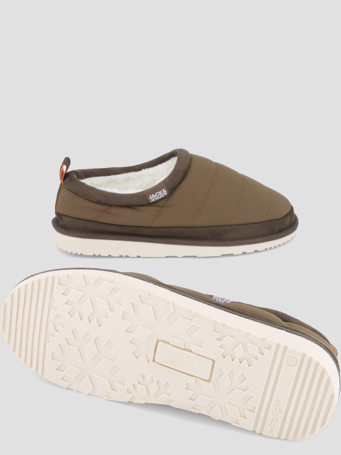 Image 4 of 7 of Jack & Jones Mens Padded Mule Slippers - Dark Olive