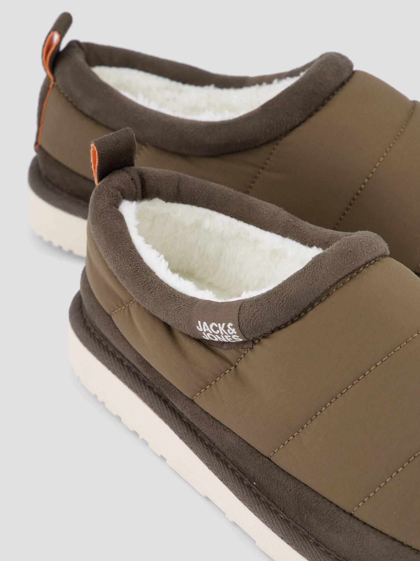 Image 5 of 7 of Jack & Jones Mens Padded Mule Slippers - Dark Olive