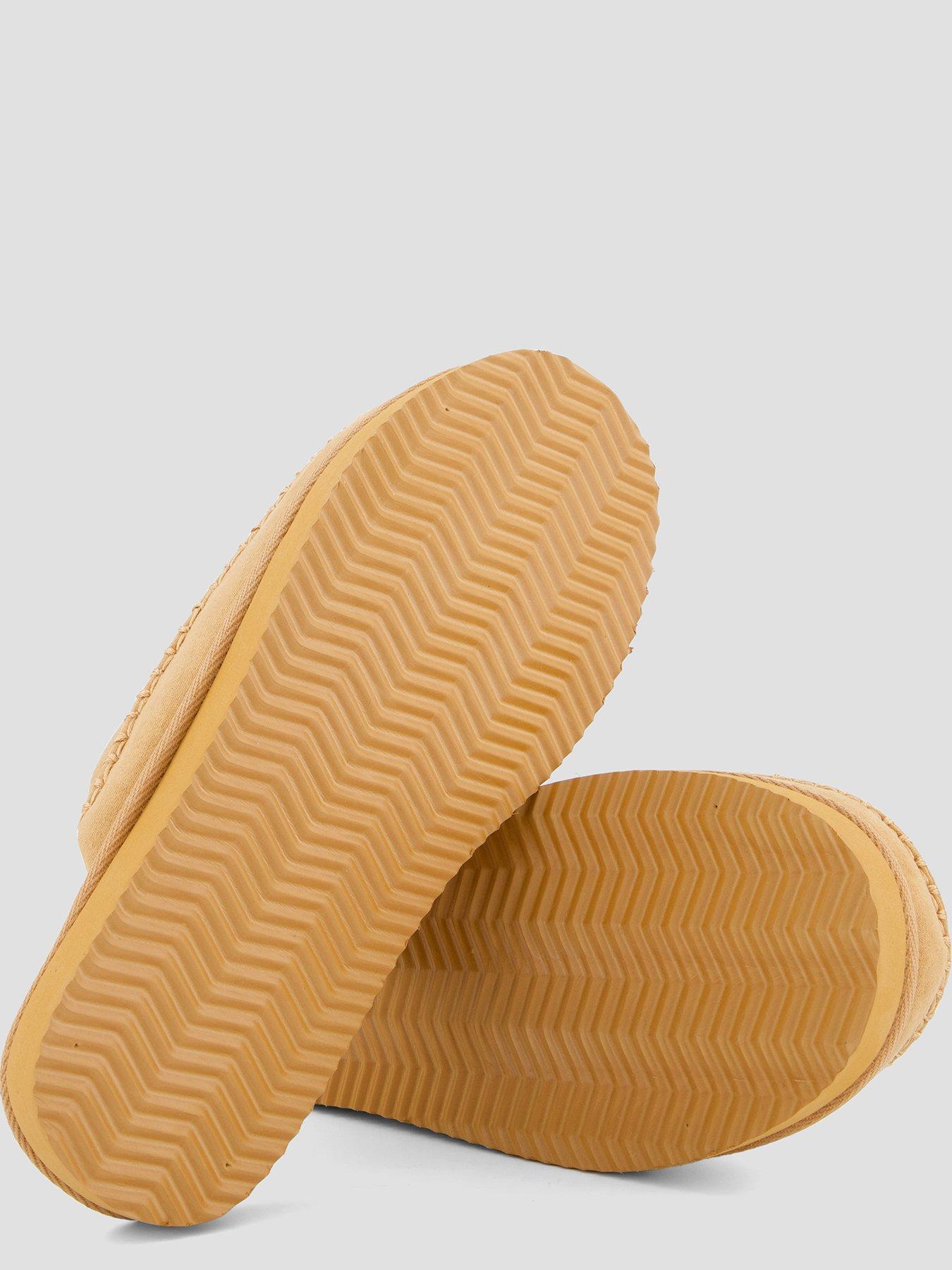 Image 4 of 7 of Jack & Jones Mens Faux-Fur Lined Mule Slippers - Cognac