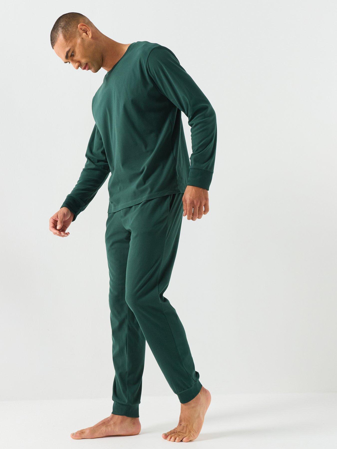 Image 3 of 5 of Jack & Jones Solid Lounge Set - Dark Green