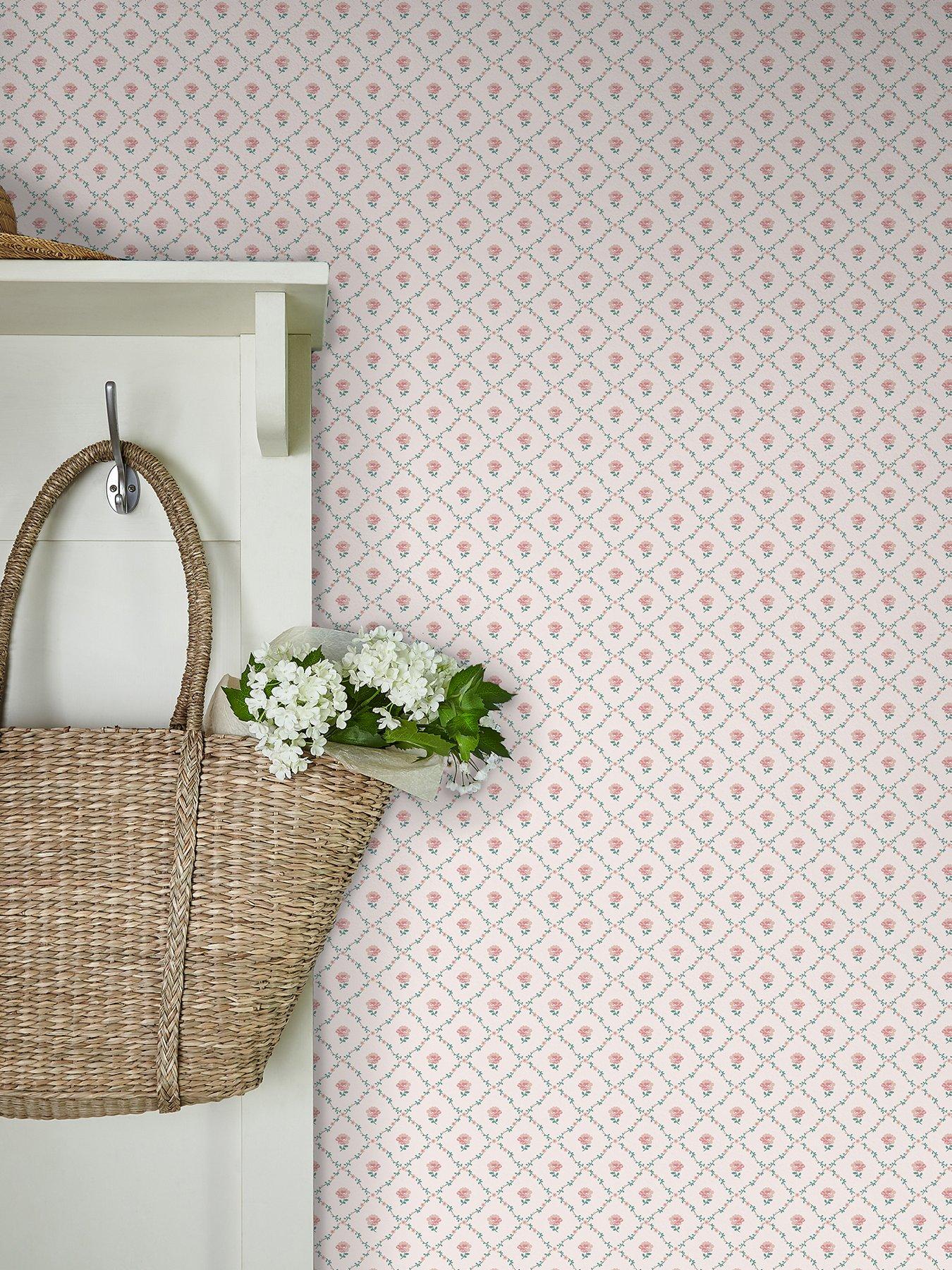 Laura Ashley Laura Ashley Kate Coral Pink Wallpaper
