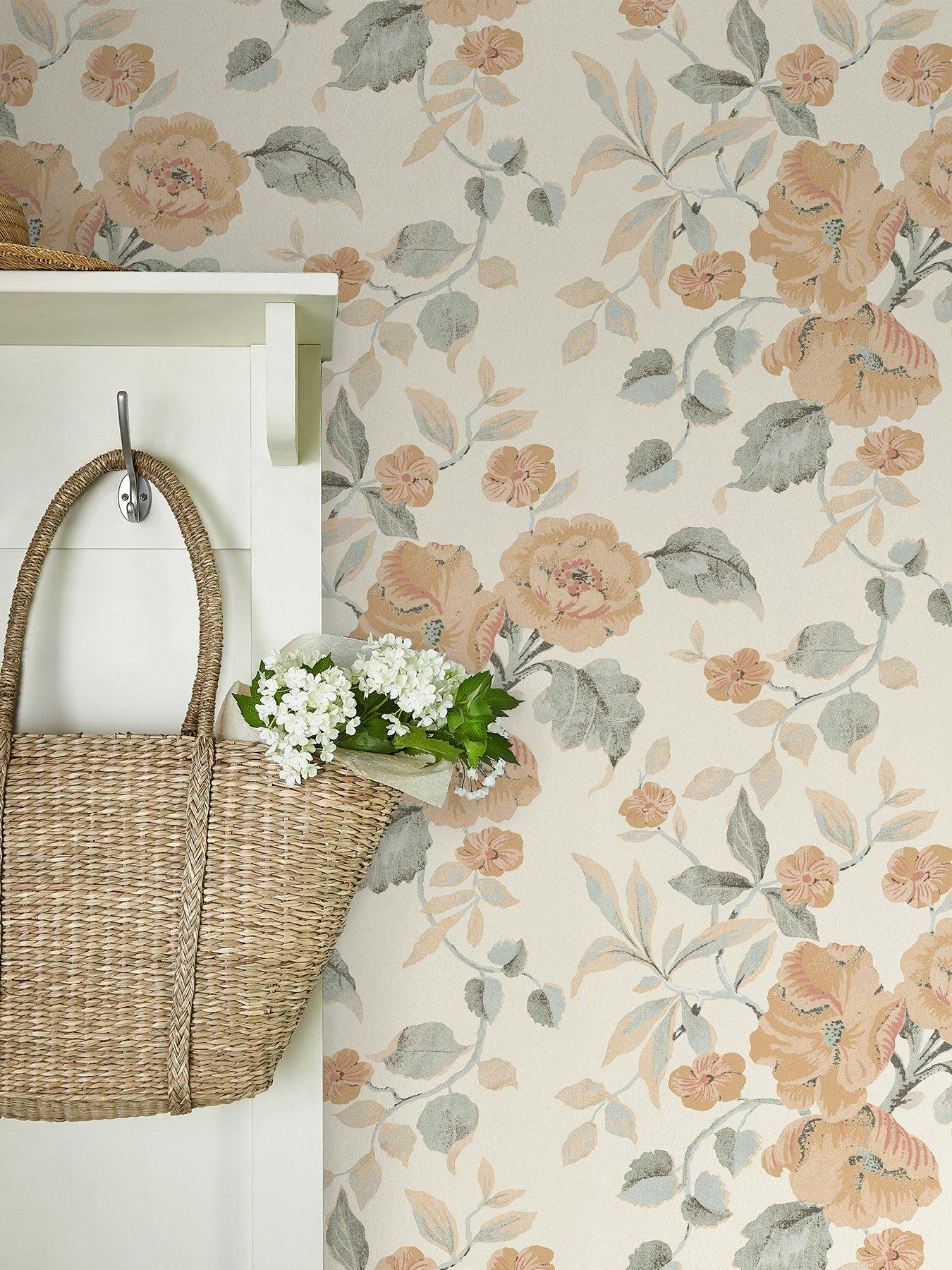 Laura Ashley Laura Ashley Alyworth Trail Apricot Wallpaper
