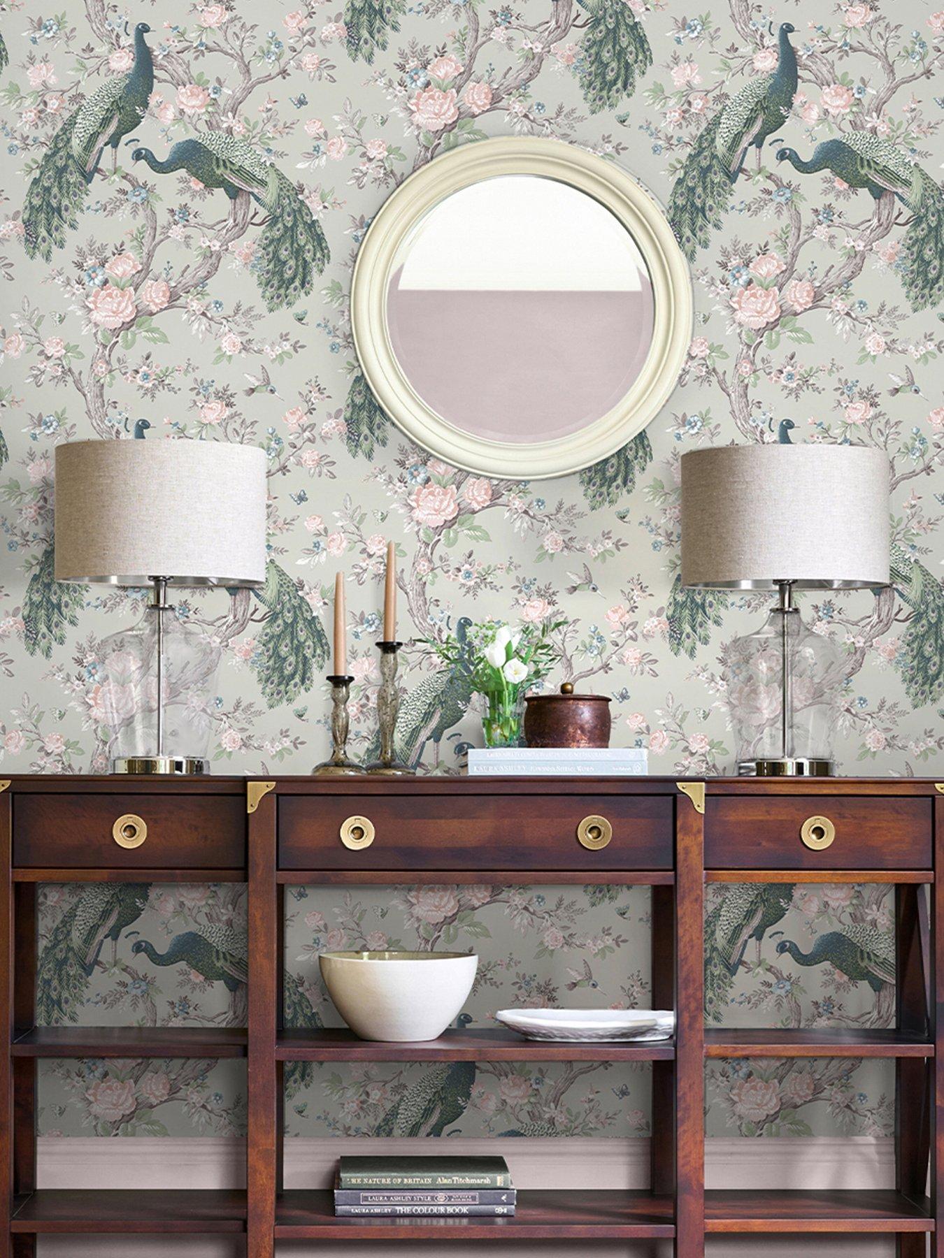 Laura Ashley Laura Ashley Belvedere Sage Green Wallpaper