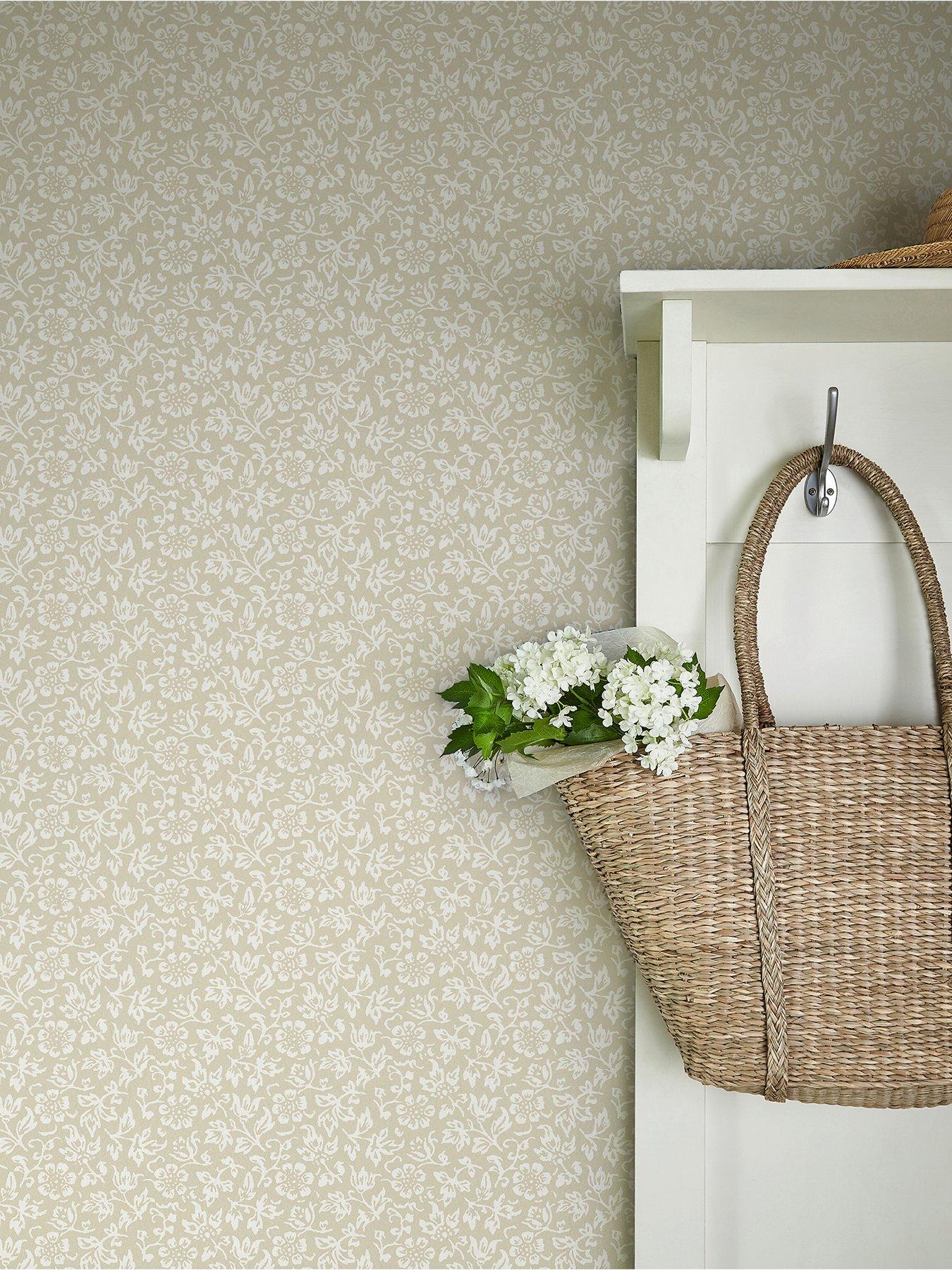 Laura Ashley Laura Ashley Sweet Alyssum Twine Natural Wallpaper