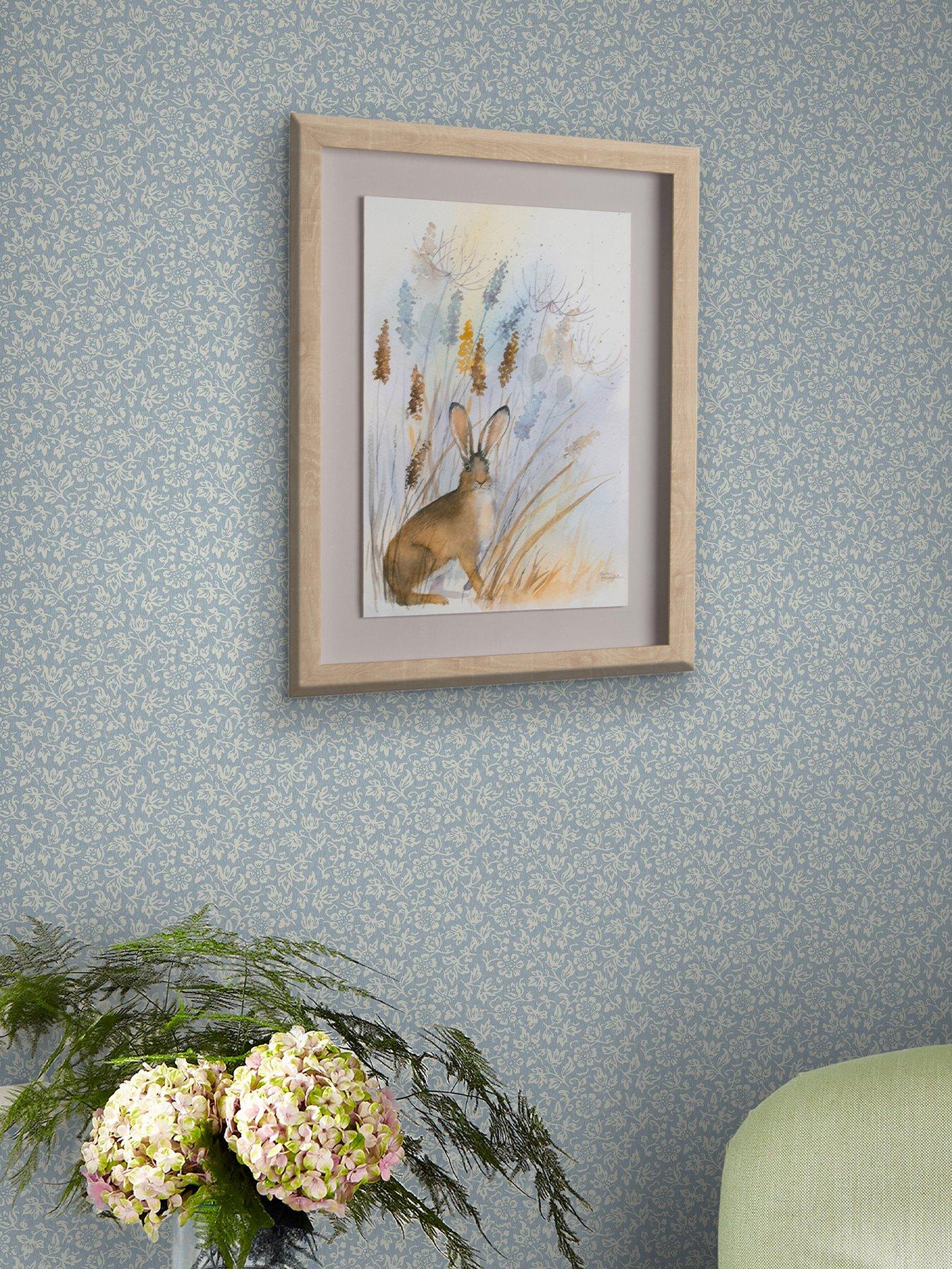 Laura Ashley Laura Ashley Sweet Alyssum Pale Seaspray Blue Wallpaper