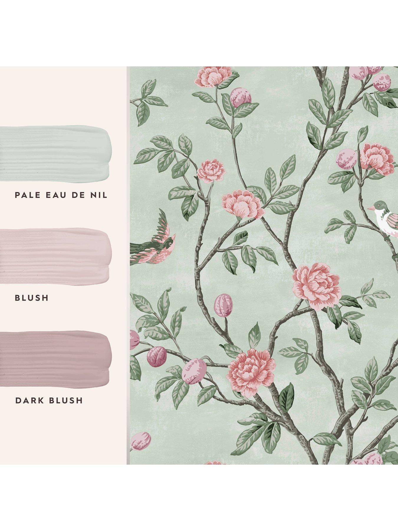 Image 4 of 4 of Laura Ashley Laura Ashley Eglantine Eau De Nil Wallpaper