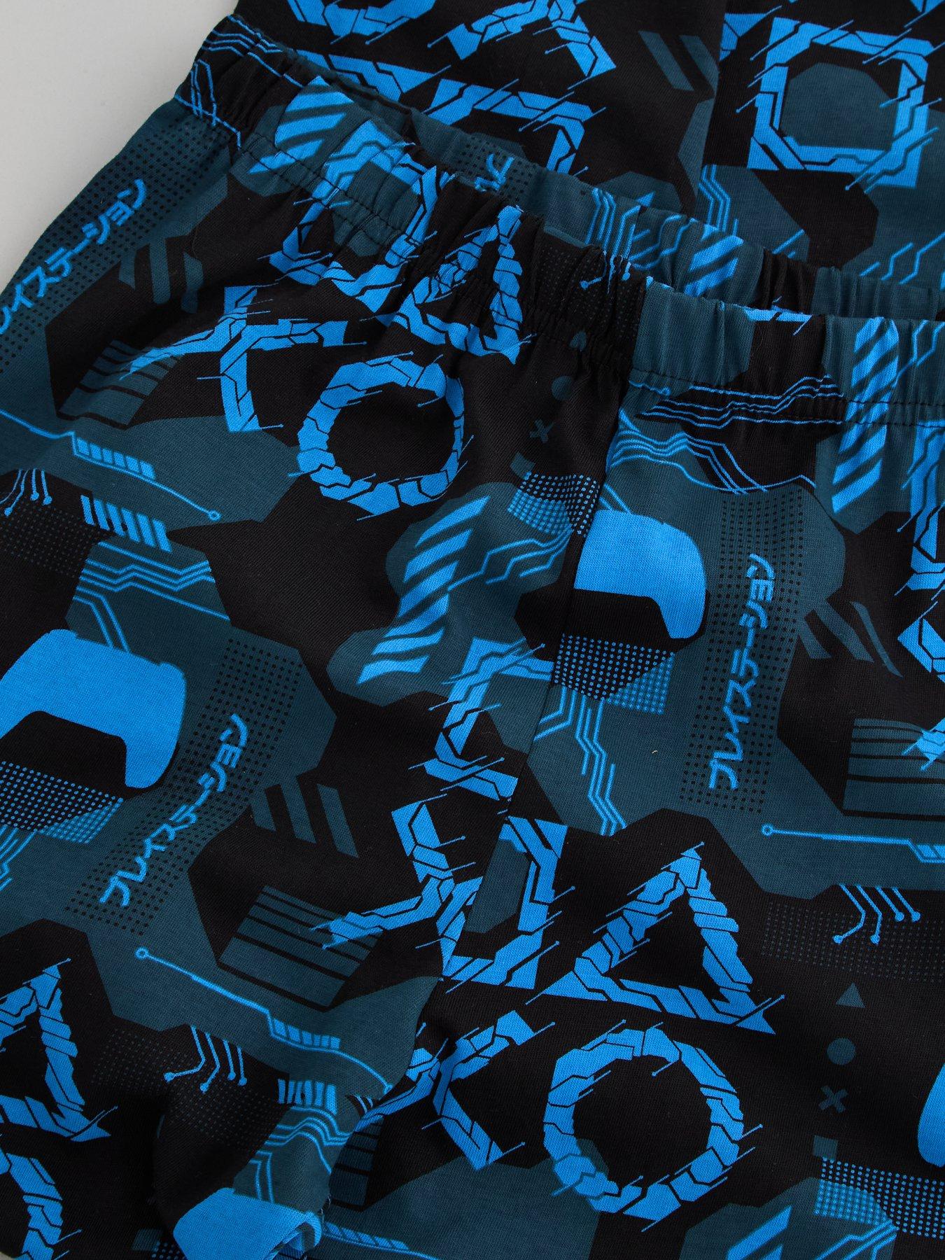 Image 5 of 6 of The Very Collection Playstation Pyjama - Blue