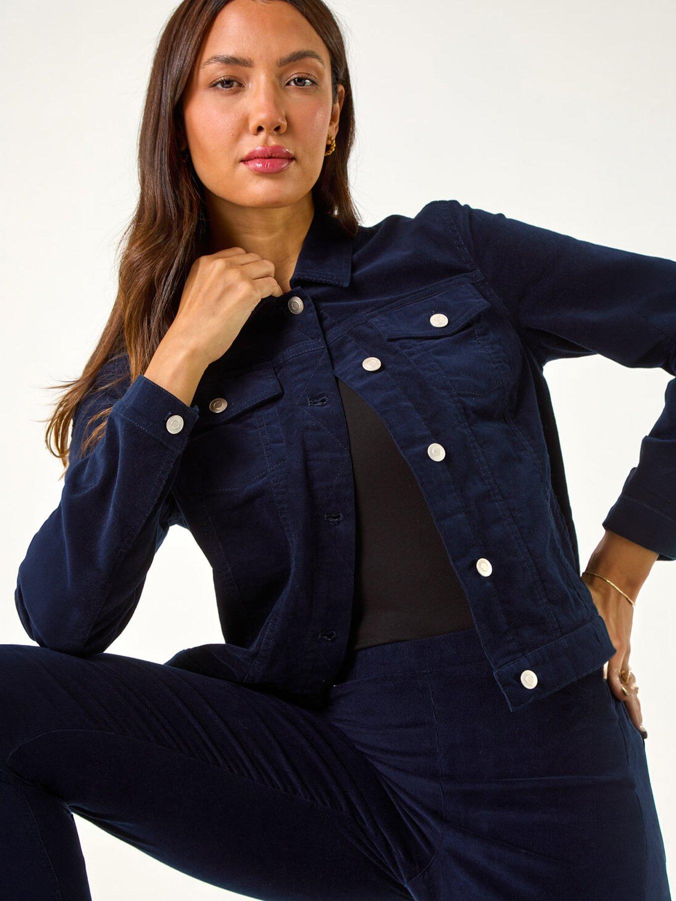 Roman Corduroy Pocket Detail Stretch Jacket