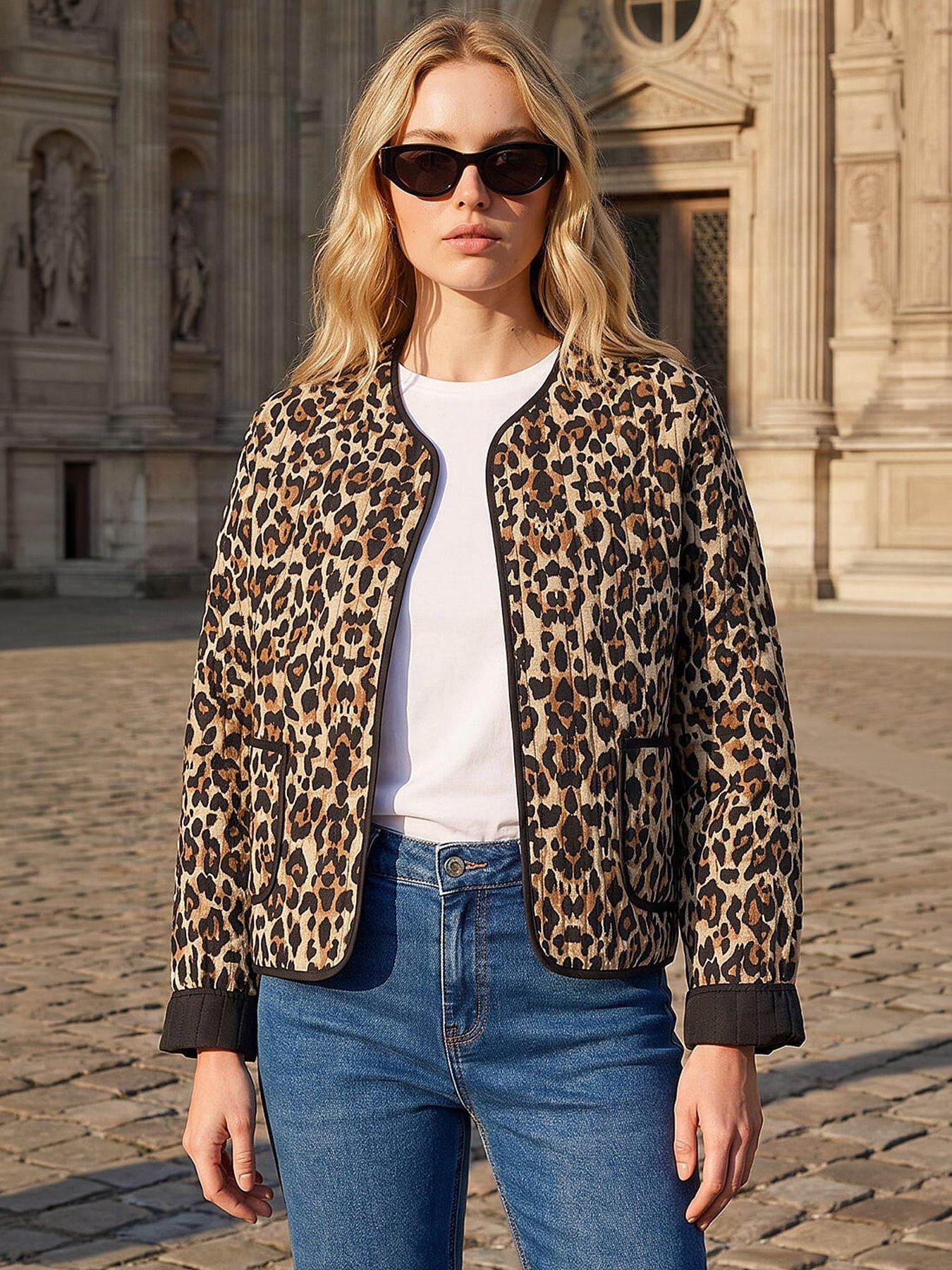 Image 1 of 1 of Roman Animal Print Reversible Jacket