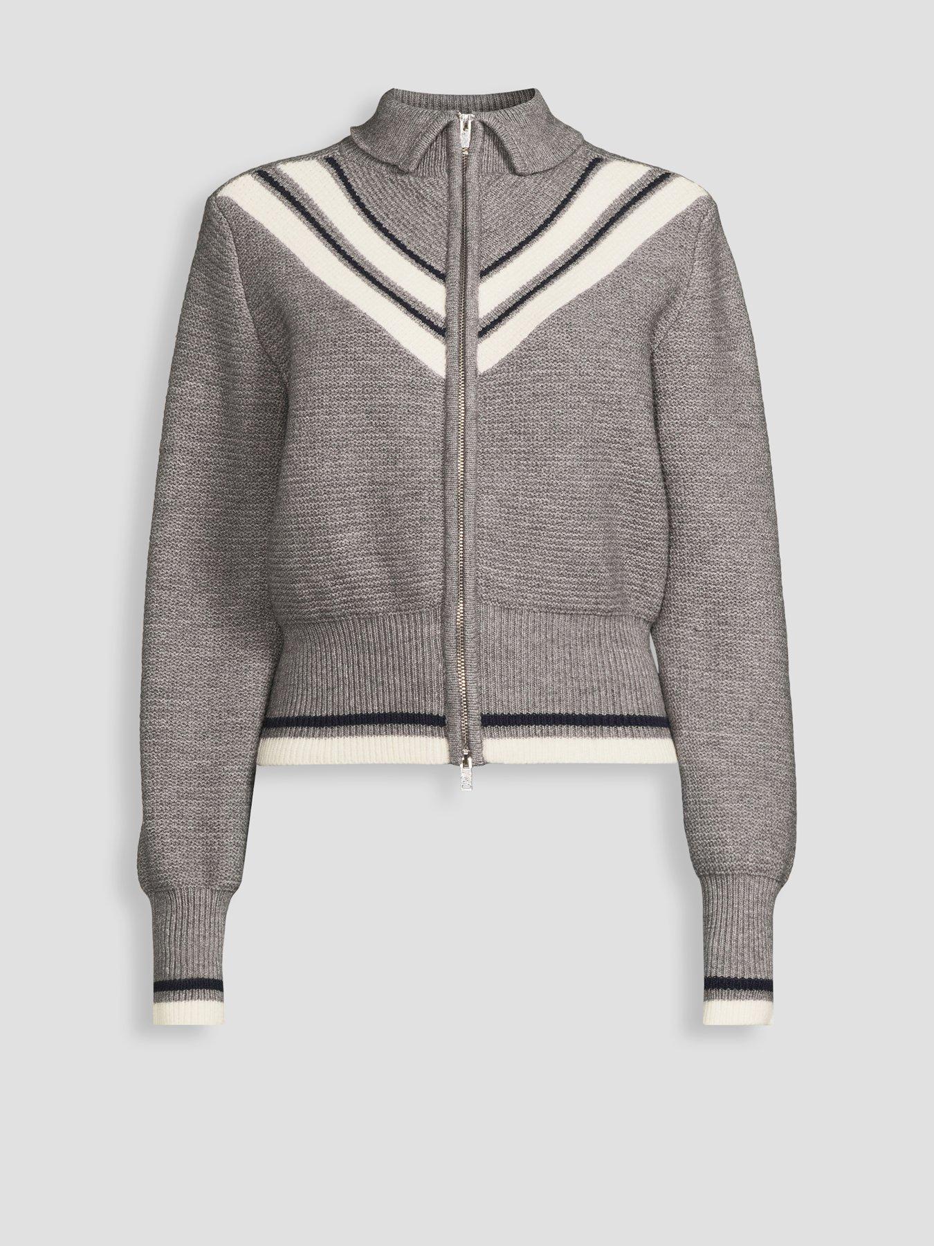 Image 7 of 7 of Michelle Keegan Knitted Zip Through Jacket - Multi