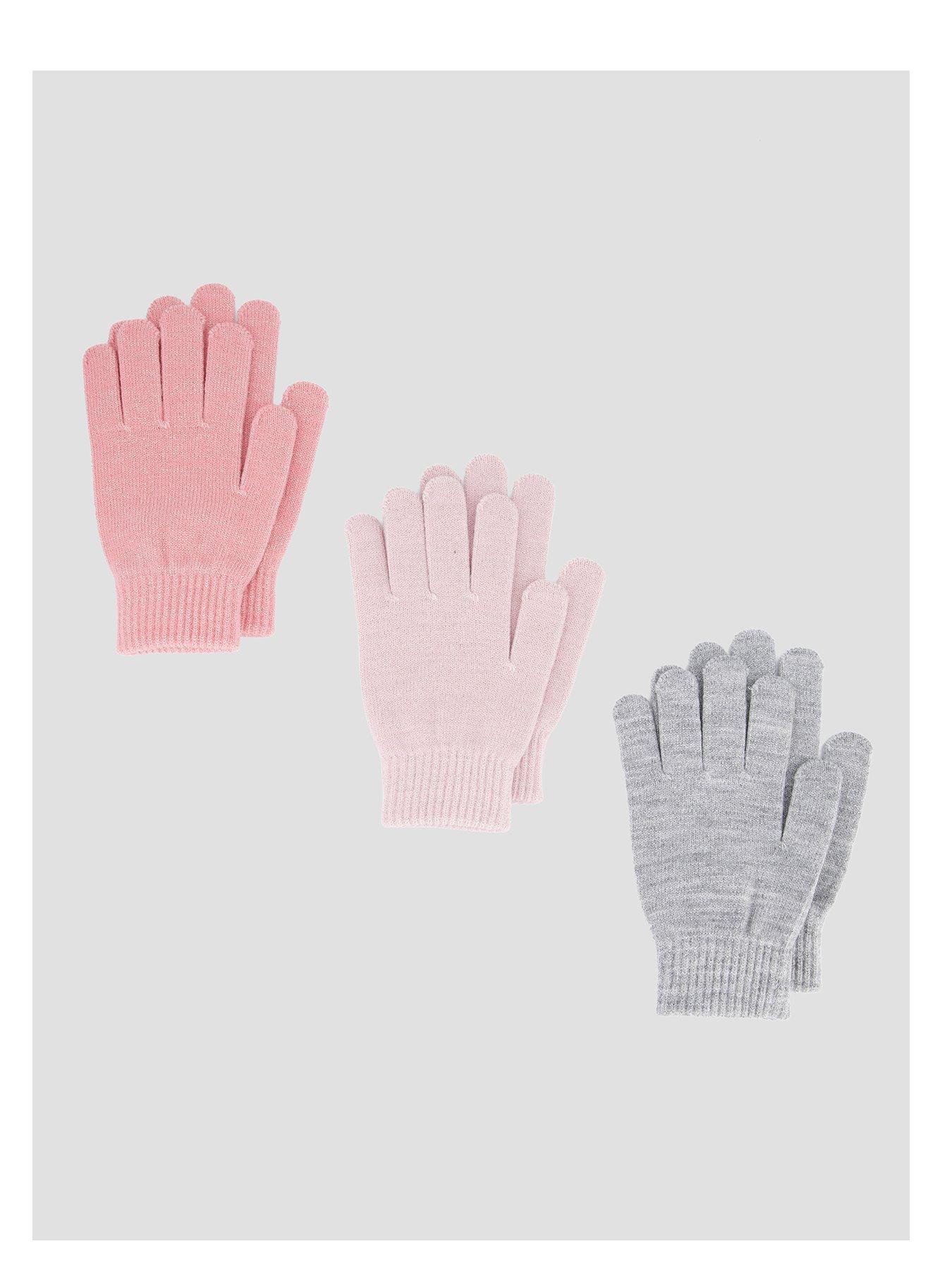 The Very Collection Girls Magic Gloves 3 Pack - Multi